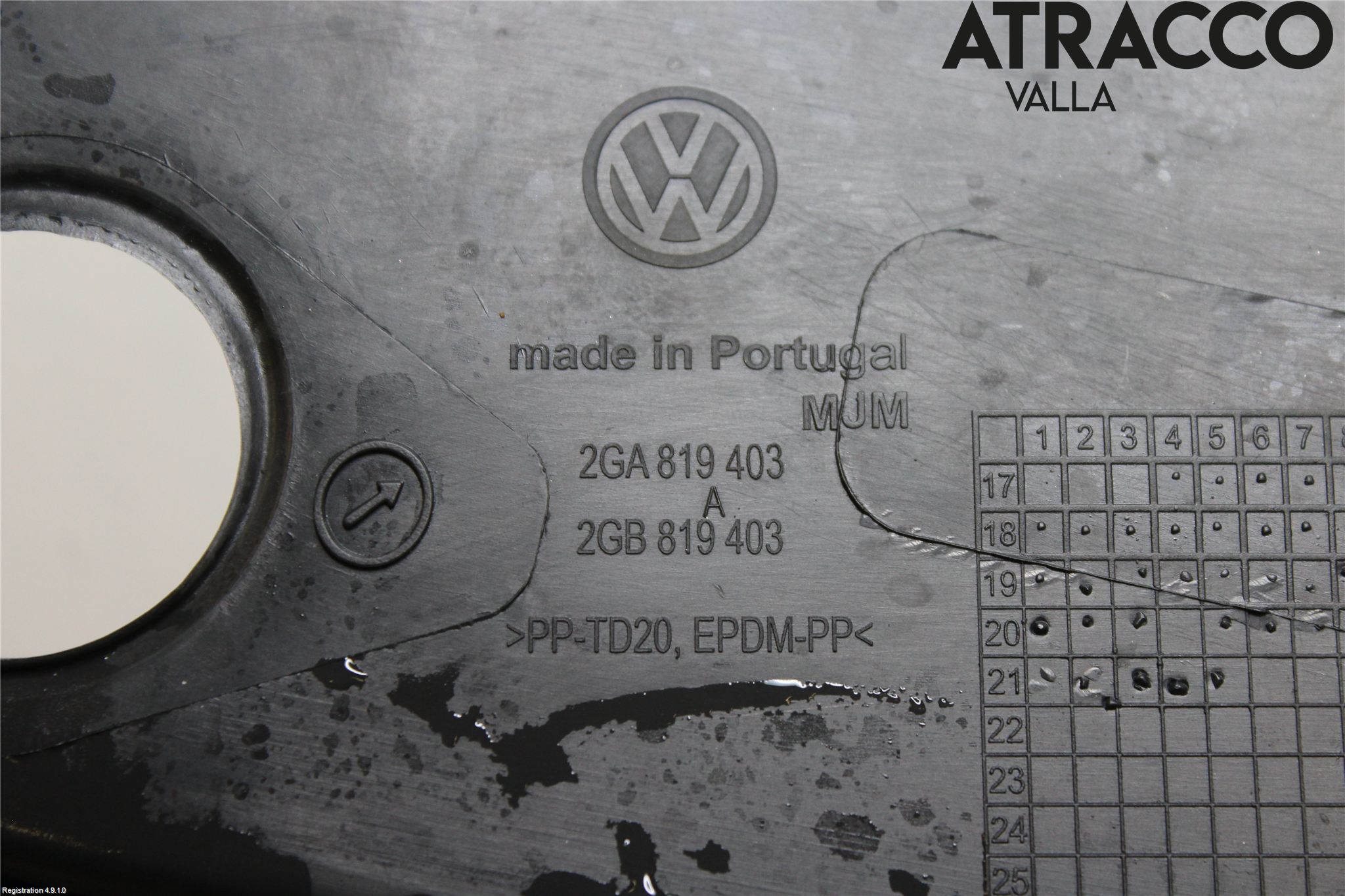 Volkswagen VW T-ROC 18- Visker Deksel-Grill-Under Frr