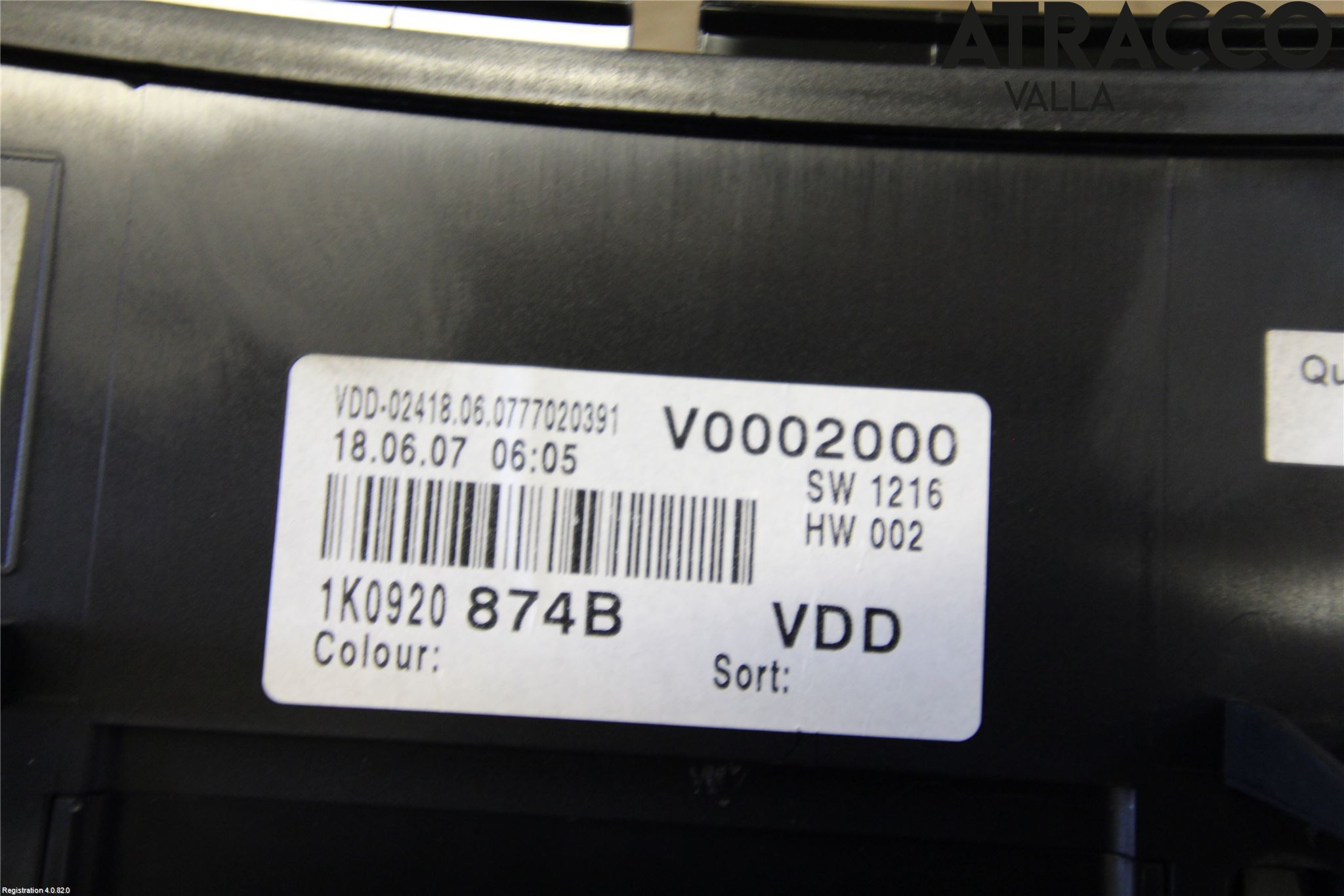 Volkswagen VW GOLF V 04-09 Instr Kombinert