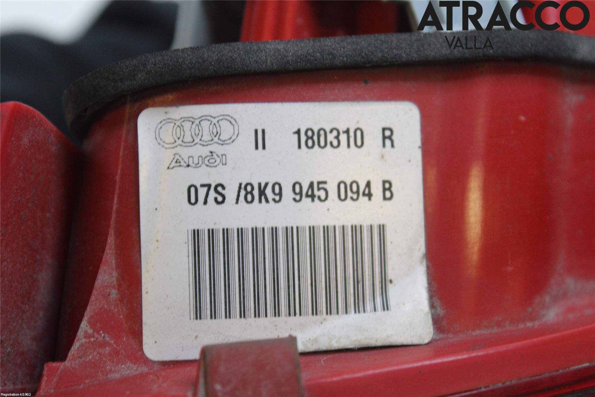 Audi A4/S4 08-11 Baklykt Høyre  På Luke(Indre)