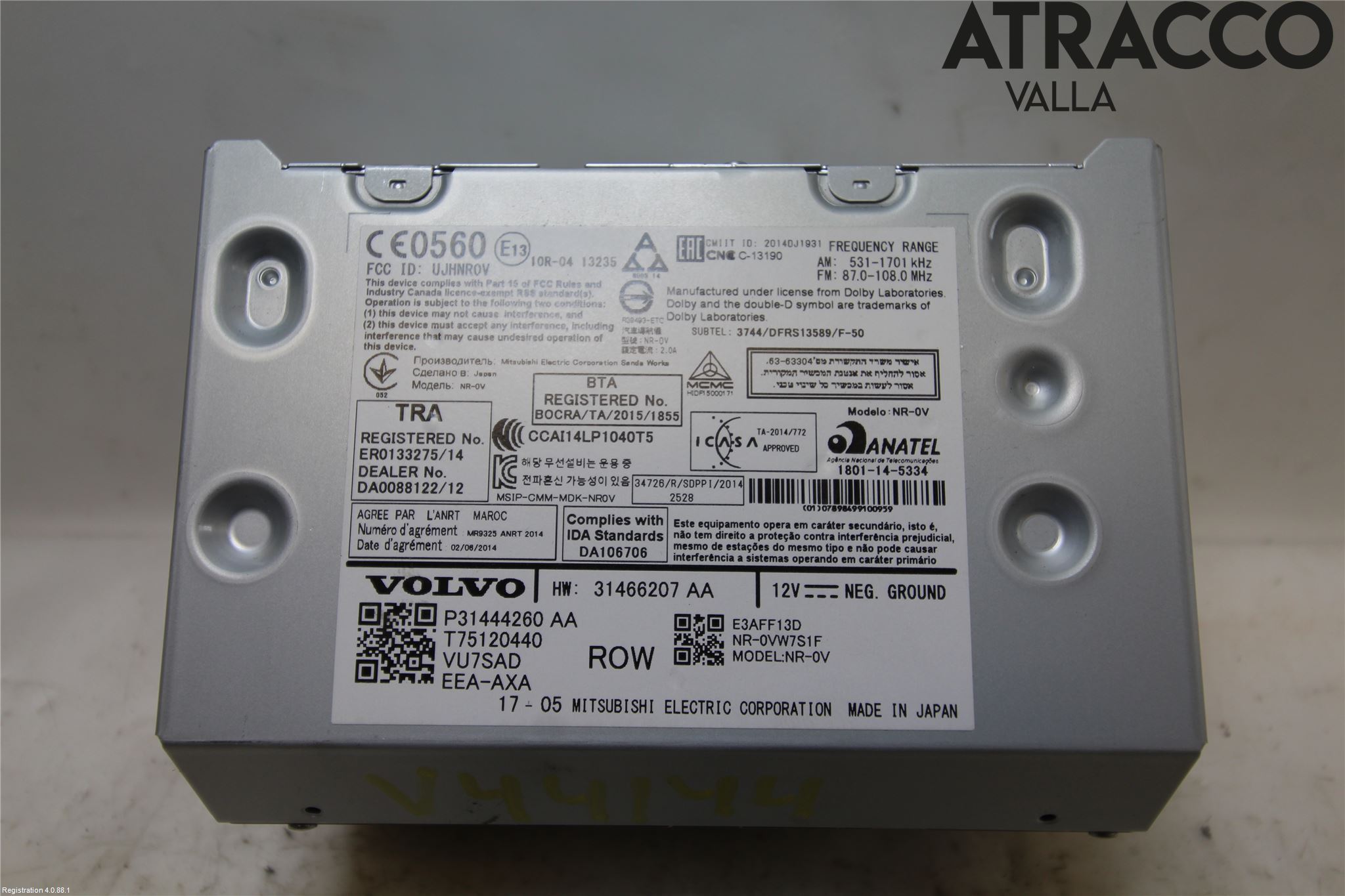 Volvo V90 17->> Stereo Radio
