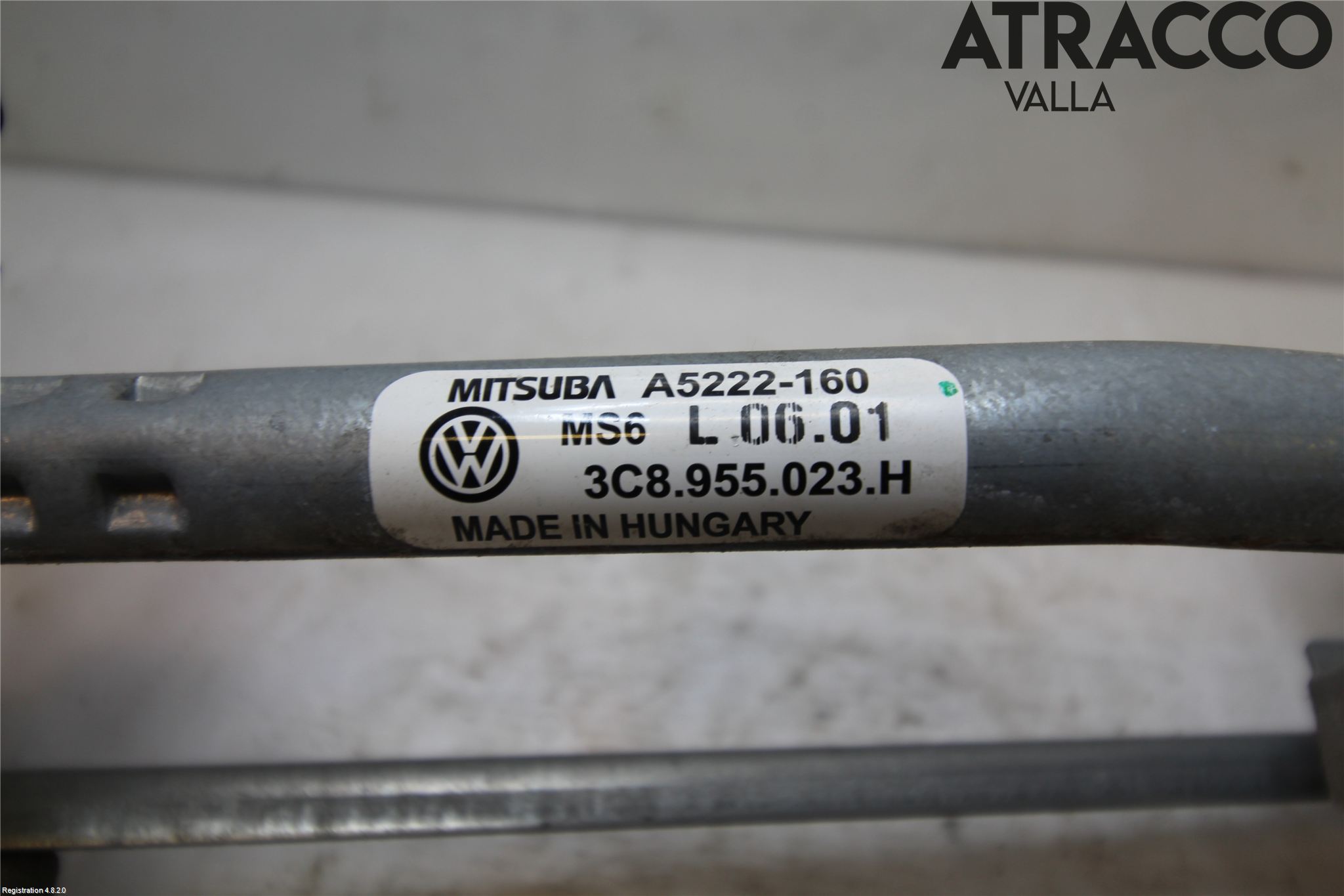 Volkswagen VW PASSAT CC 08-16 Viskeroverføring Frontrute