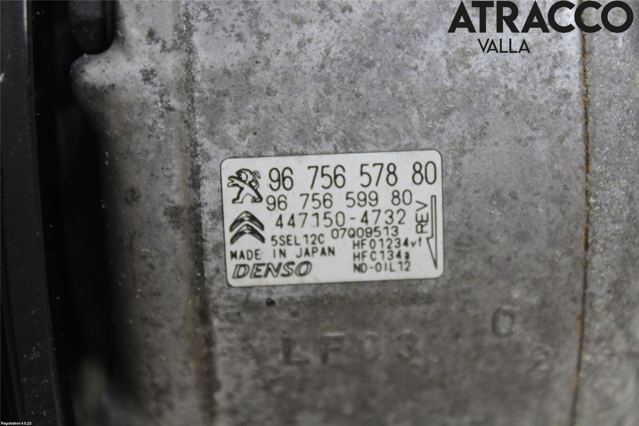 Citroen C4 PICASSO 14-18 Varme Ac Kompressor