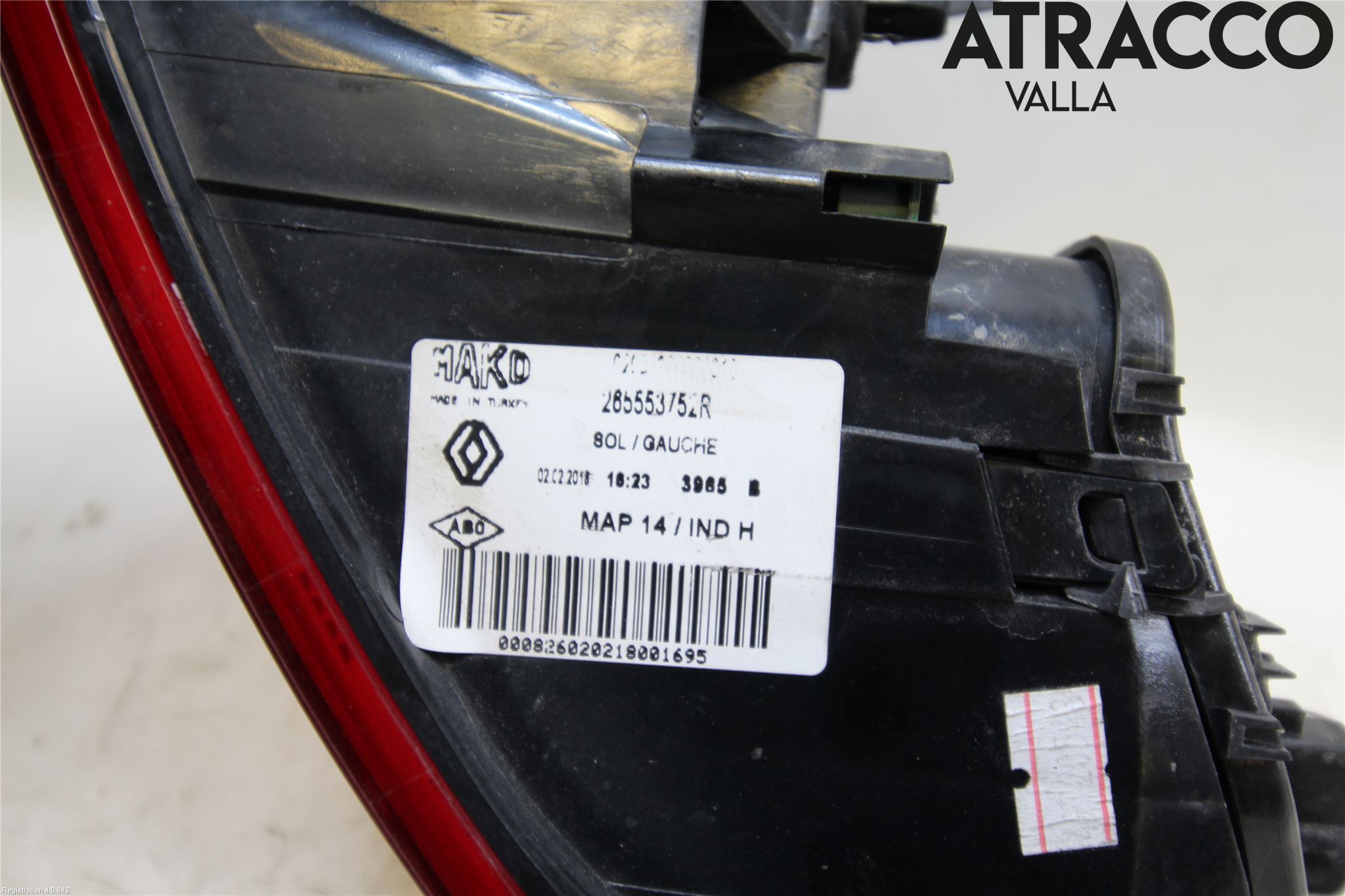 Renault CLIO IV 16-19 Baklykt Venstre