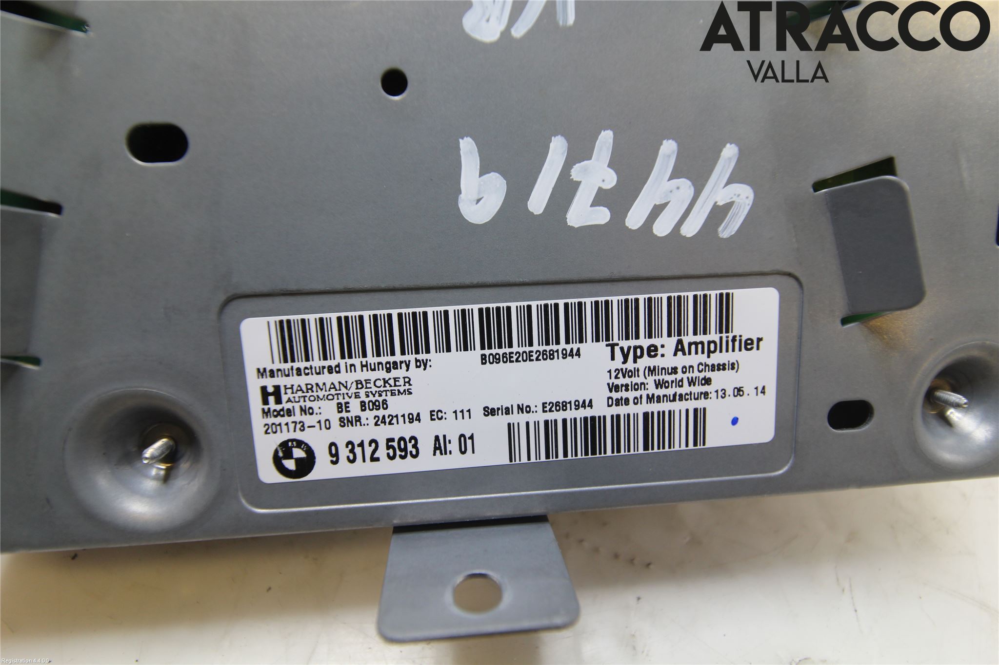 BMW 5 F10/F11/F18 09-17 Stereo Forsterker