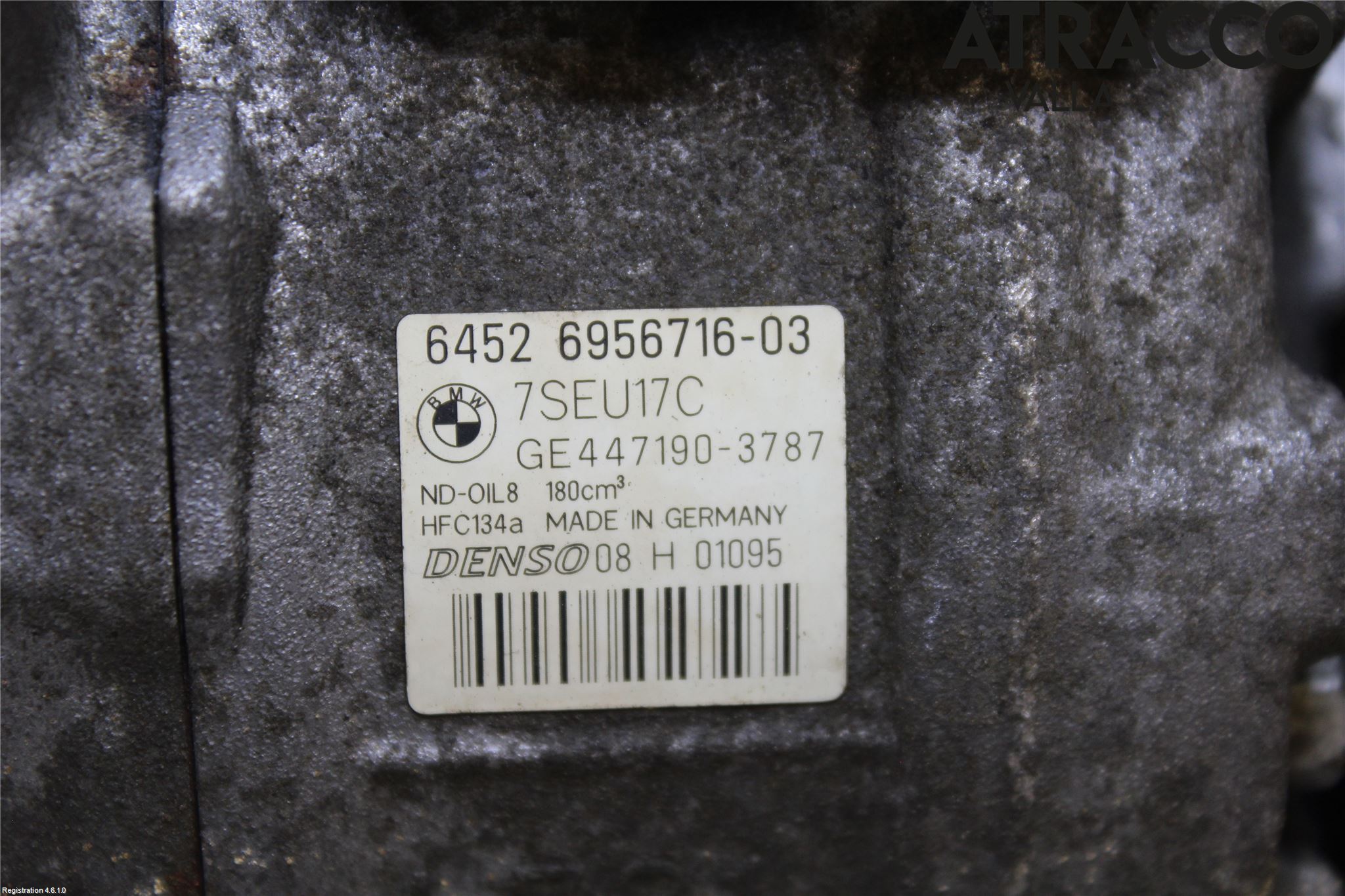 BMW 3 E90/91 SED/TOU 05-12 Varme Ac Kompressor