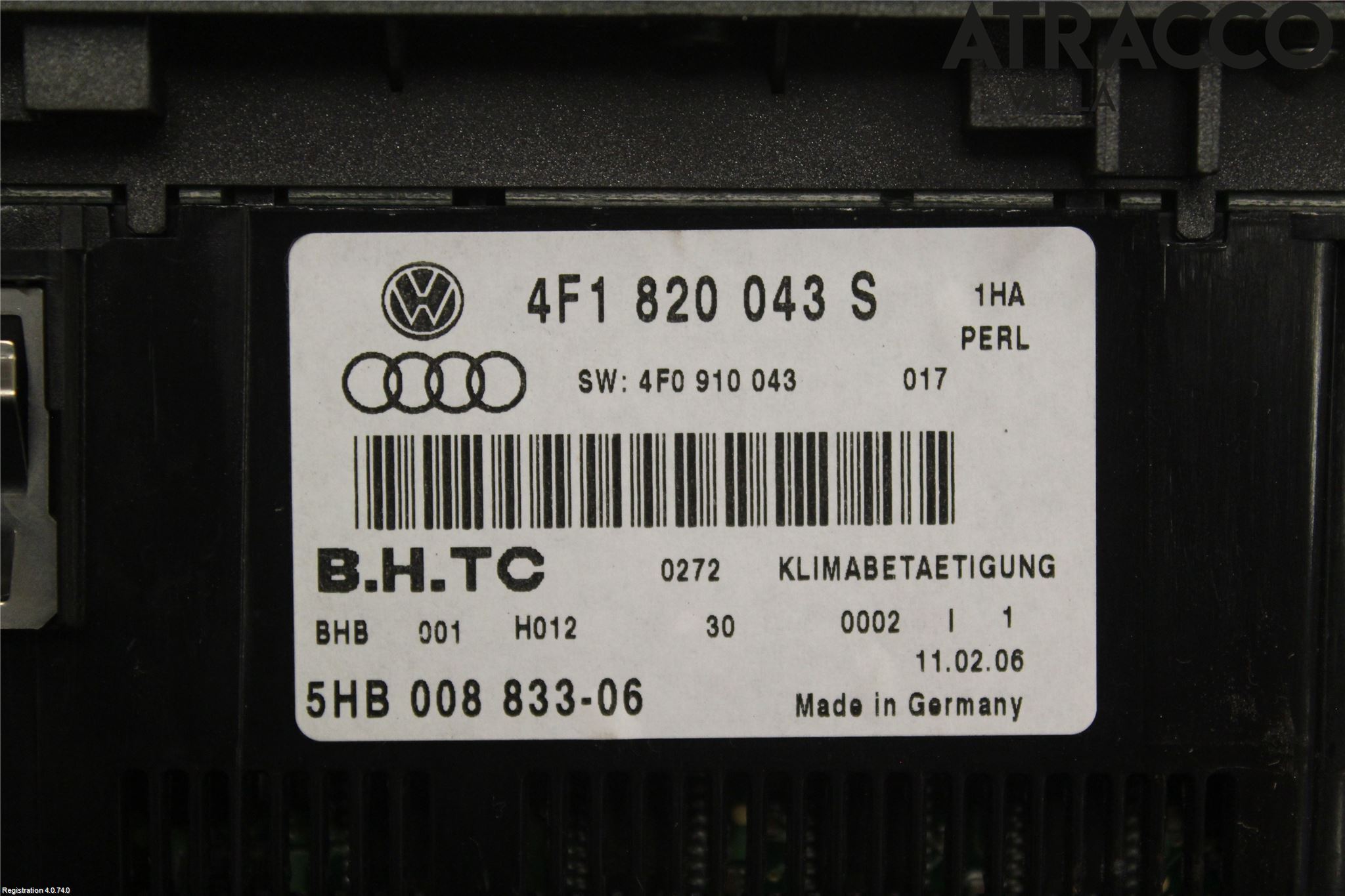 Audi A6/S6     05-11 Varme Ac Betjening-Display