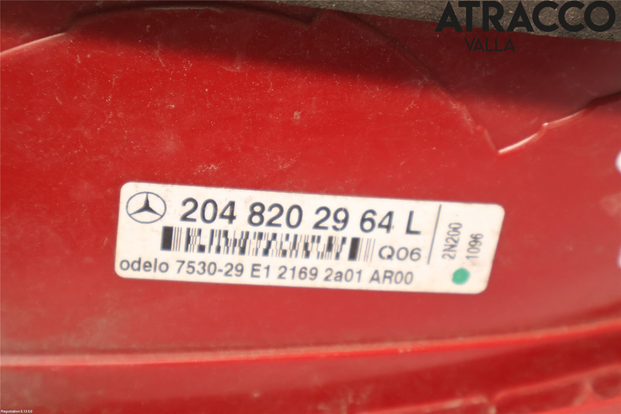 Mercedes-Benz MB C-KLASS (W204) 07-15 Baklykt Venstre