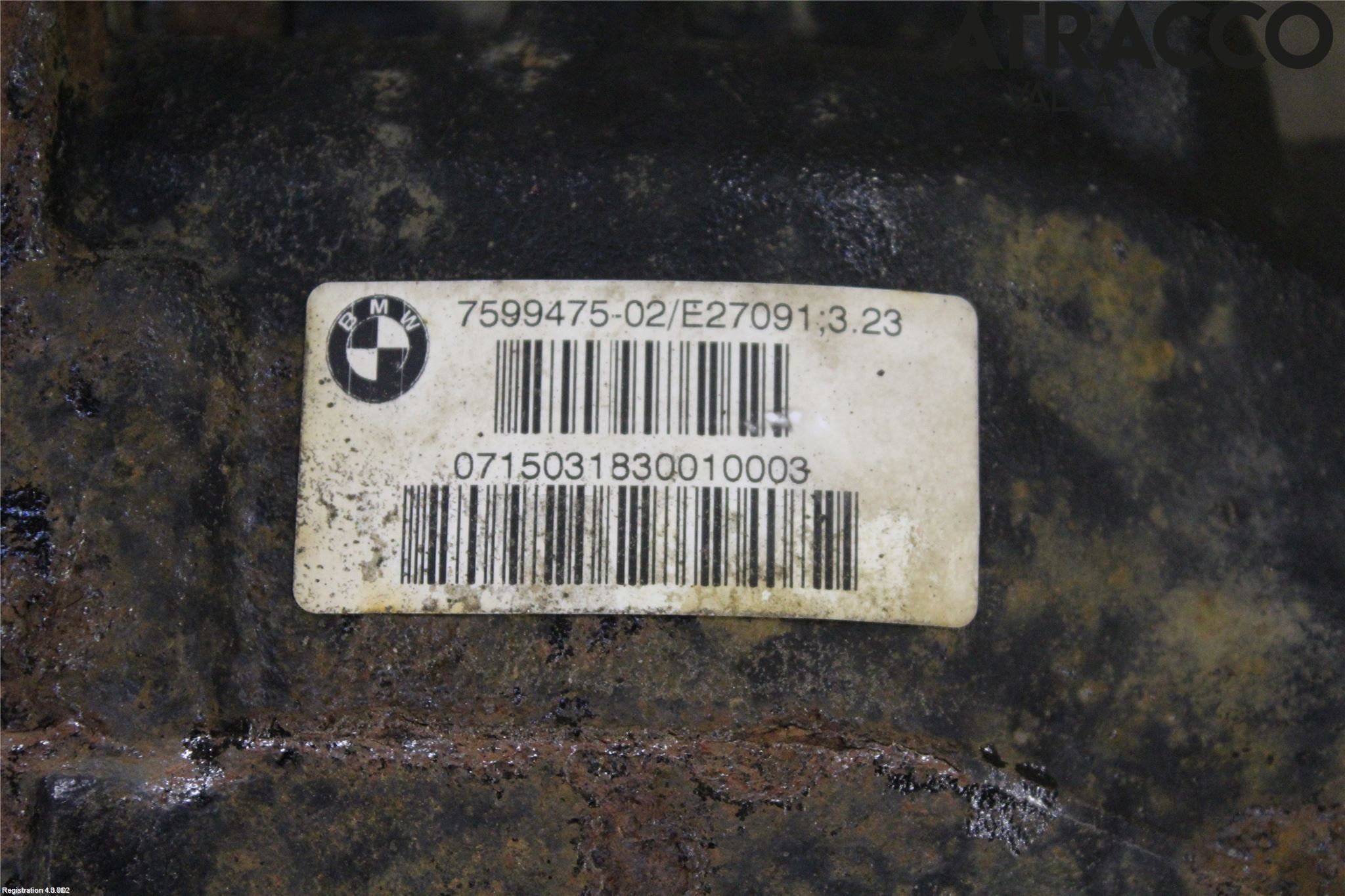 BMW 3 F30/F31/F80 12-19 Bakaksel Kardang Bak -Diff