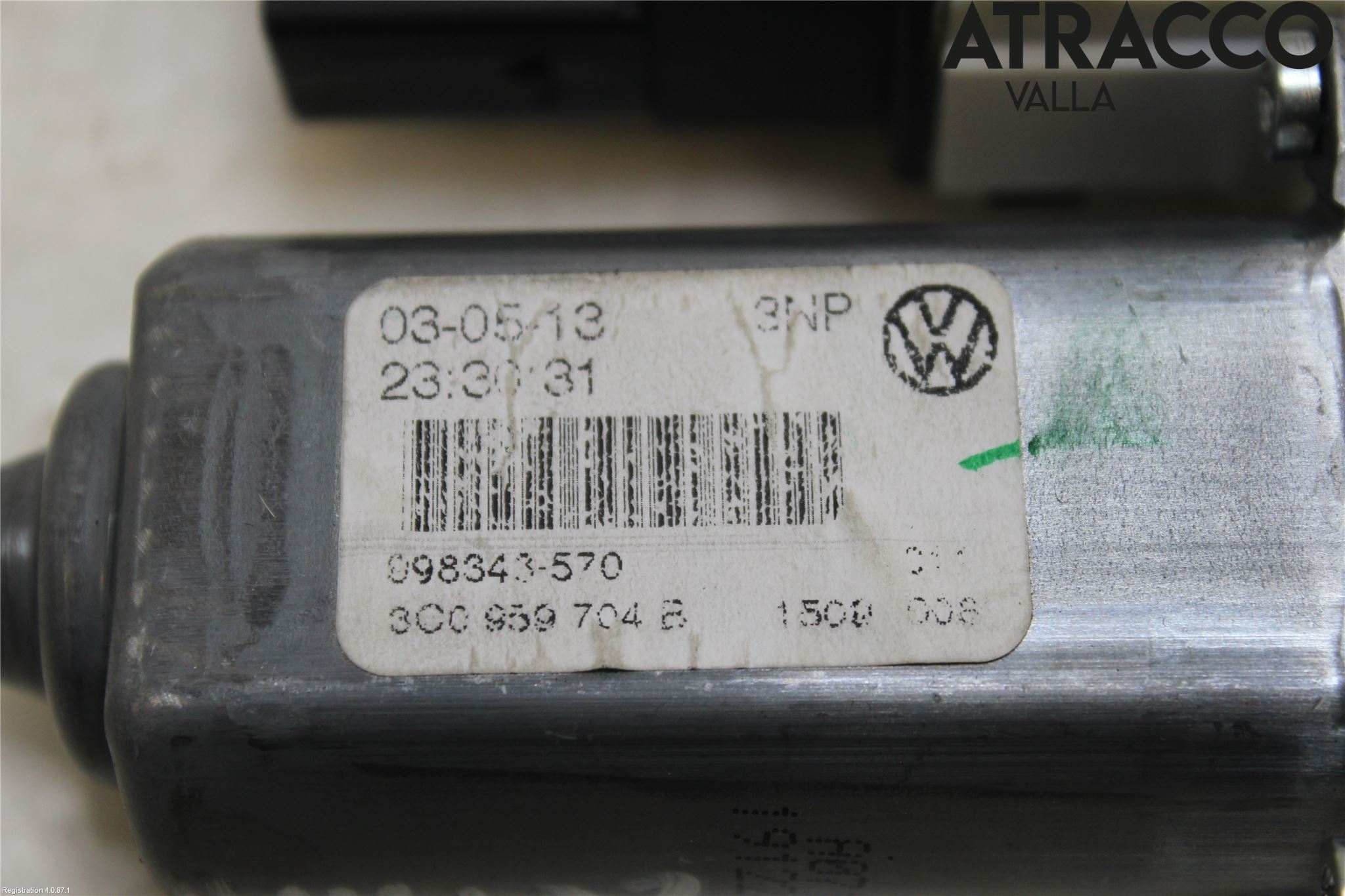 Volkswagen VW GOLF VI 09-13 Vindusheismotor