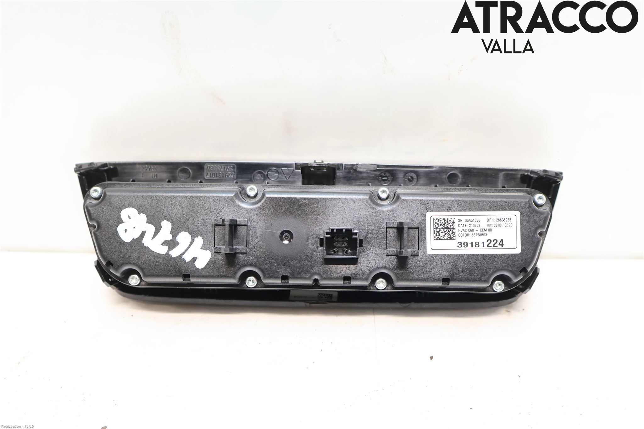 Opel CORSA F, CORSA-E 20- Varme Ac Betjening-Display
