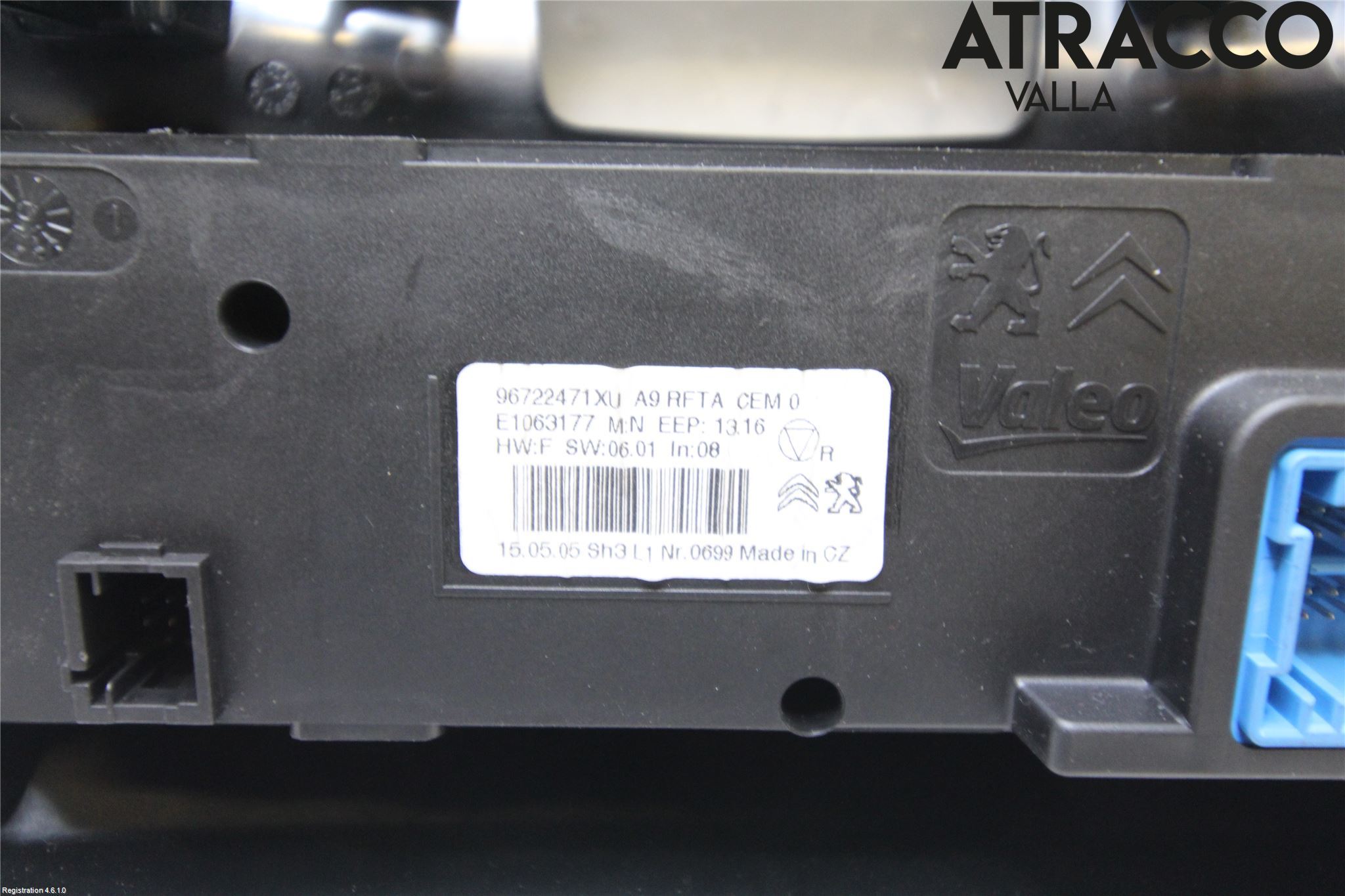 Peugeot 208 12-15 Varme Ac Betjening-Display
