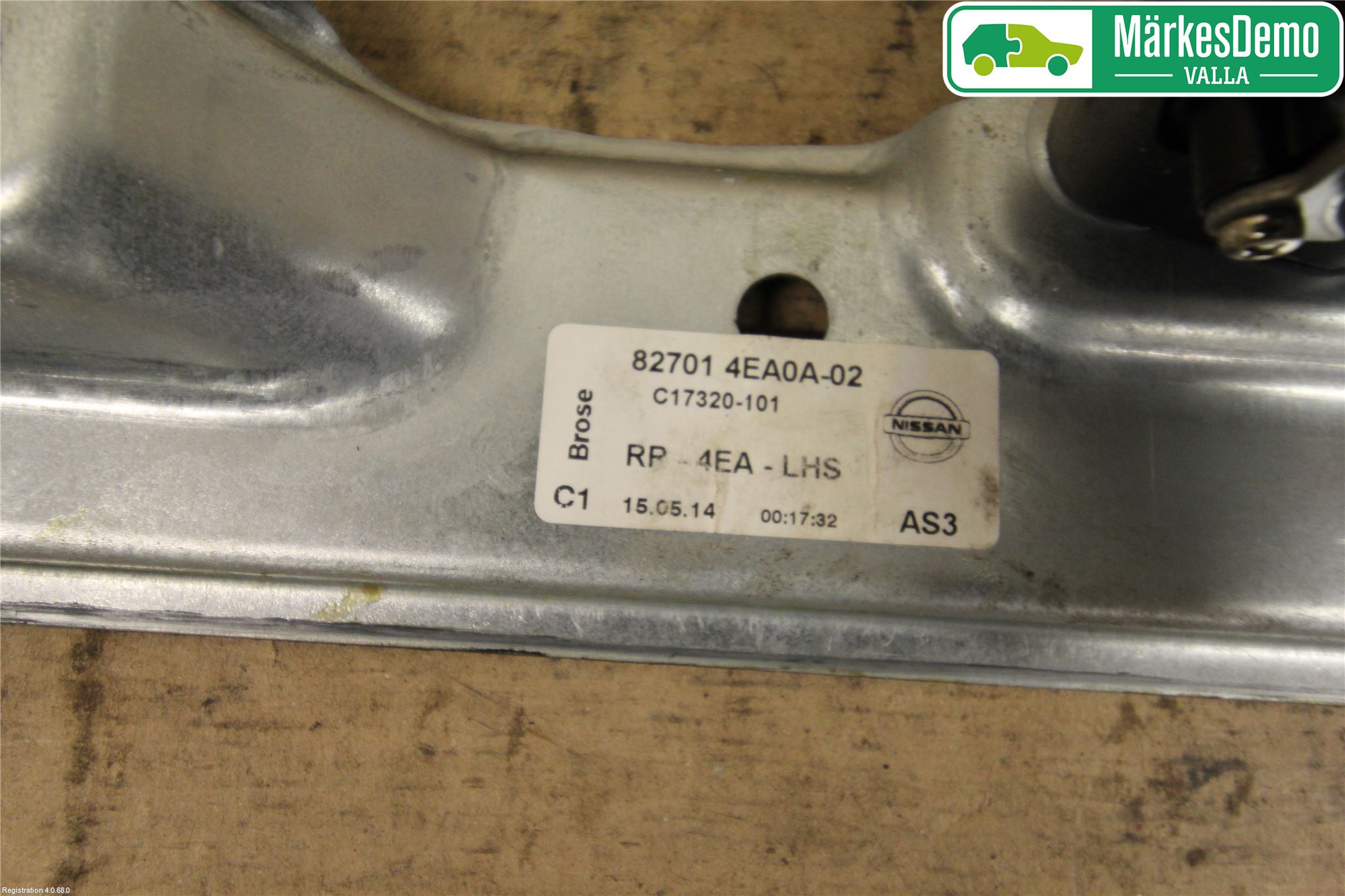 Nissan QASHQAI 14-17 Vindusheis El Komp