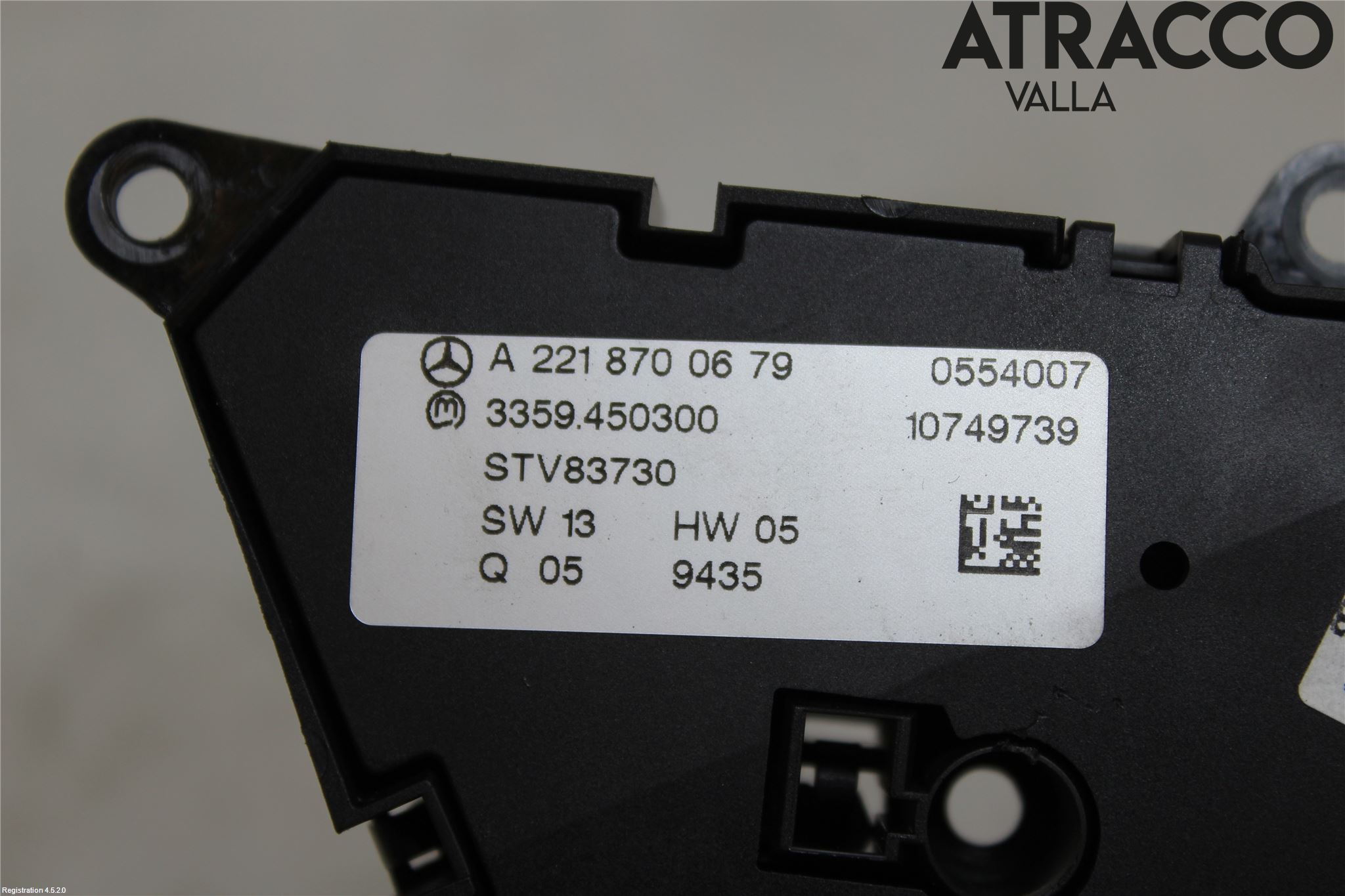 Mercedes-Benz MB S-KLASS (W221) 05-13 Bryter Sete Regulering