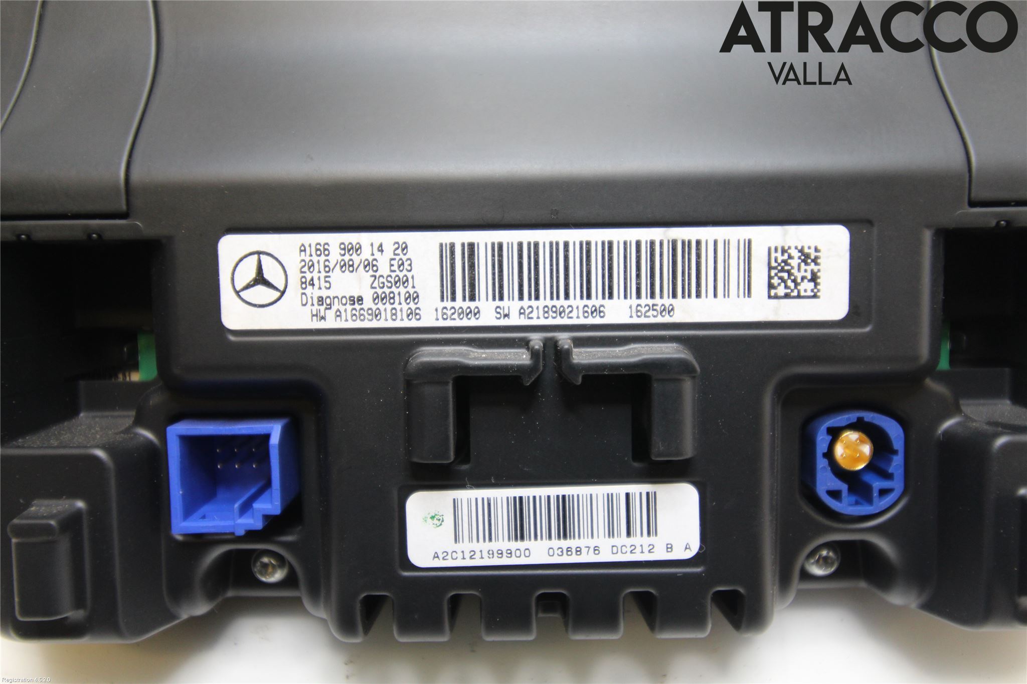 Mercedes-Benz MB CLA-KLASS (C117/X117) 13-19 Instr Skjerm Dvd-Gps-Ac-Tlf