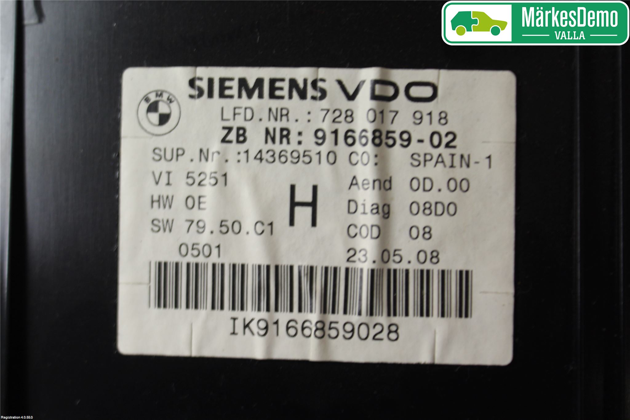 BMW 3 E90/91 SED/TOU 05-12 Instr Kombinert