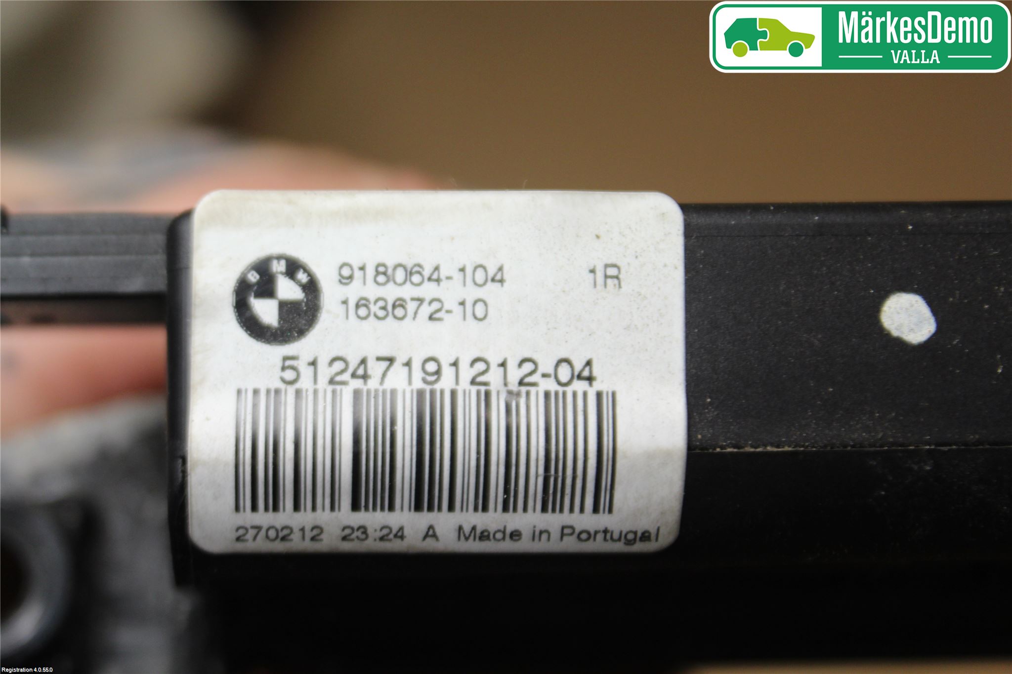 BMW 3 F30/F31/F80 12-19 Bakluke-Lokk Låsekasse