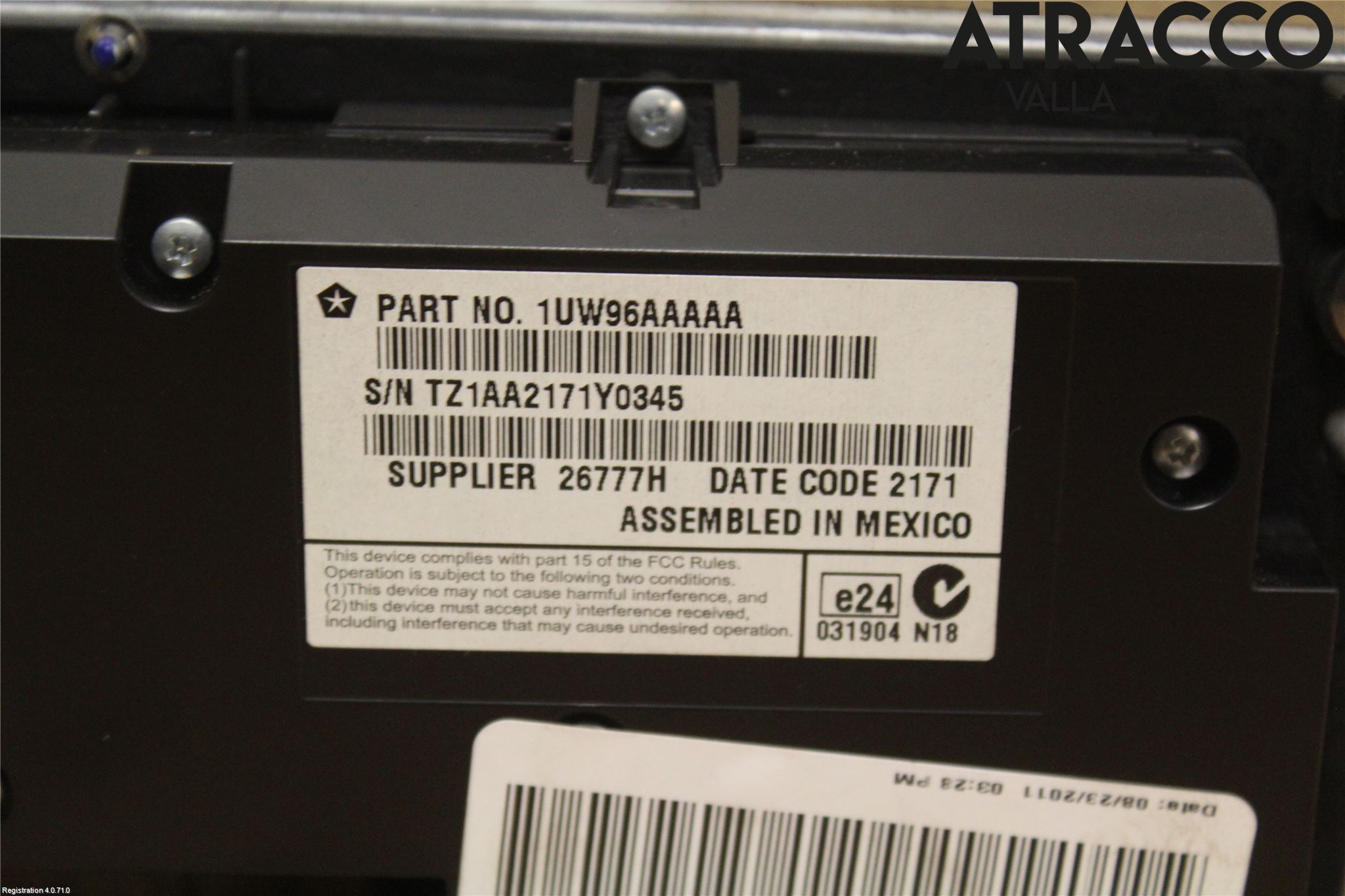 Lancia THEMA Varme Ac Betjening-Display