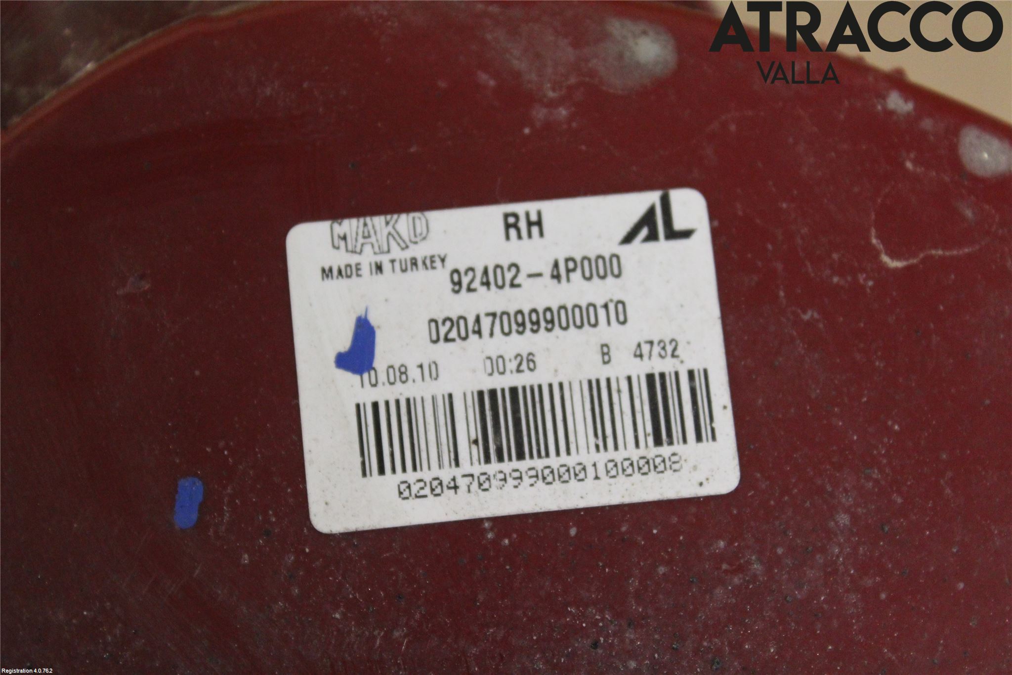 Hyundai i20 PB 09-14 Baklykt Høyre