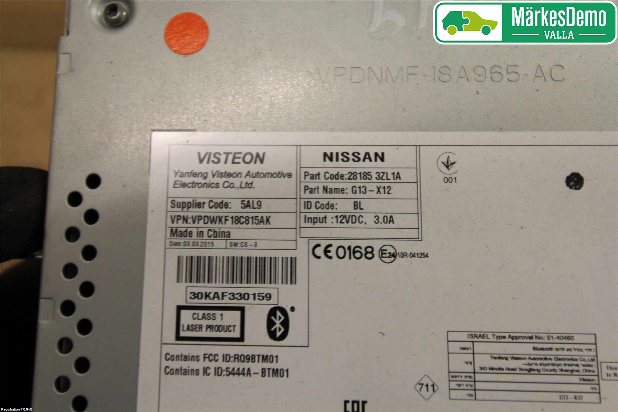 Nissan PULSAR Stereo Radio Med Cd