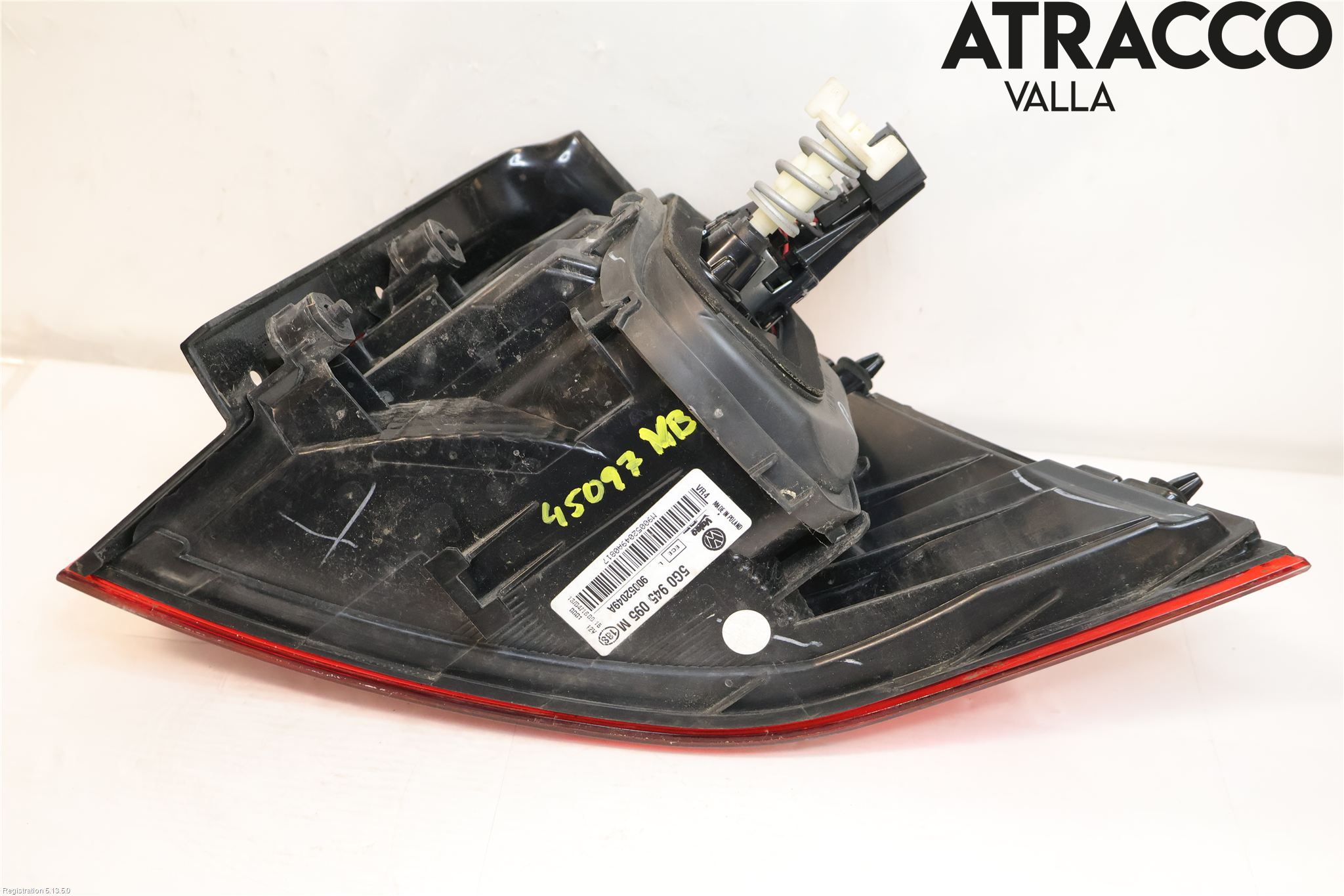 Volkswagen VW GOLF / E-GOLF VII 13-20 Baklykt Venstre