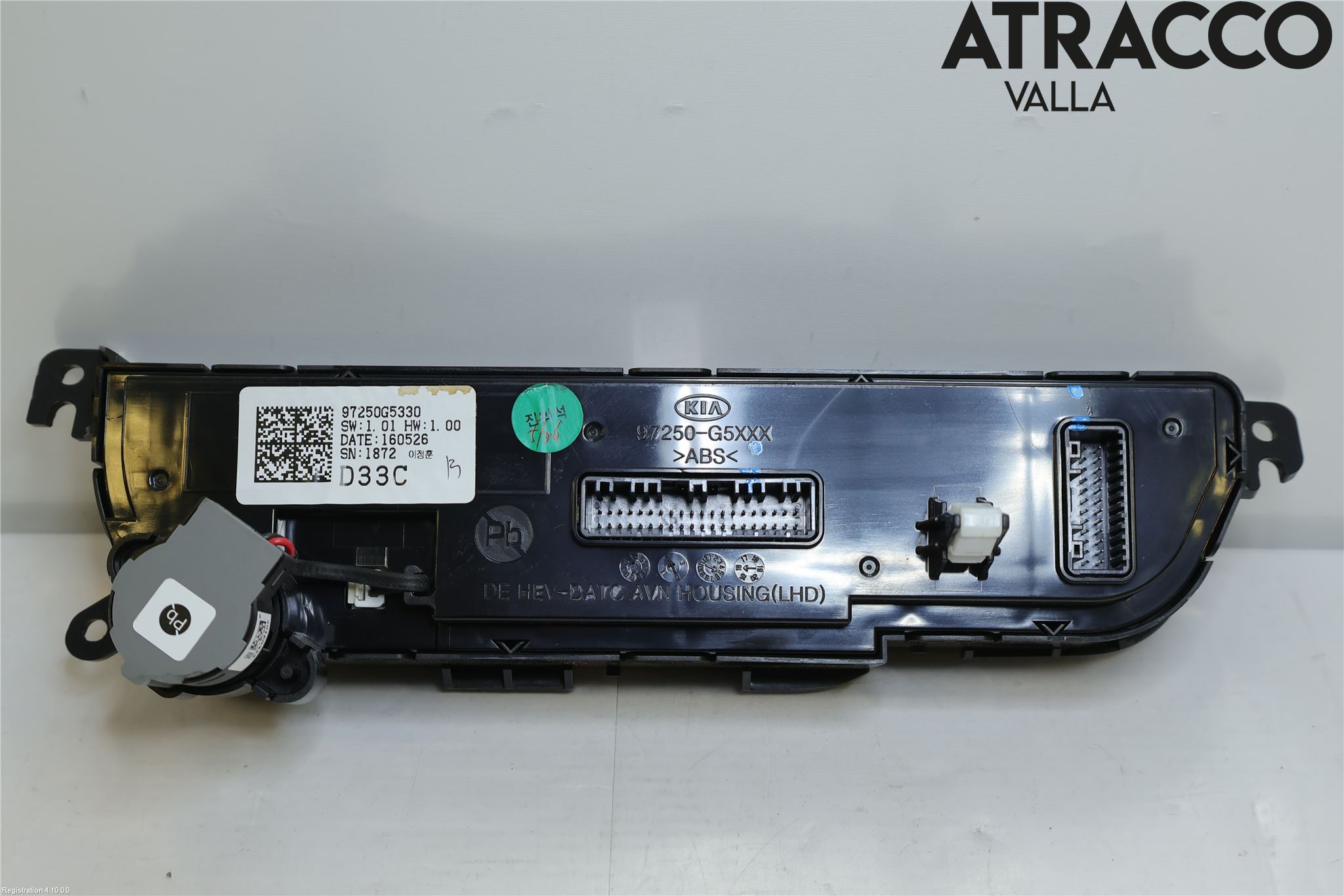 Kia NIRO (DE) 17-22 Varme Ac Betjening-Display