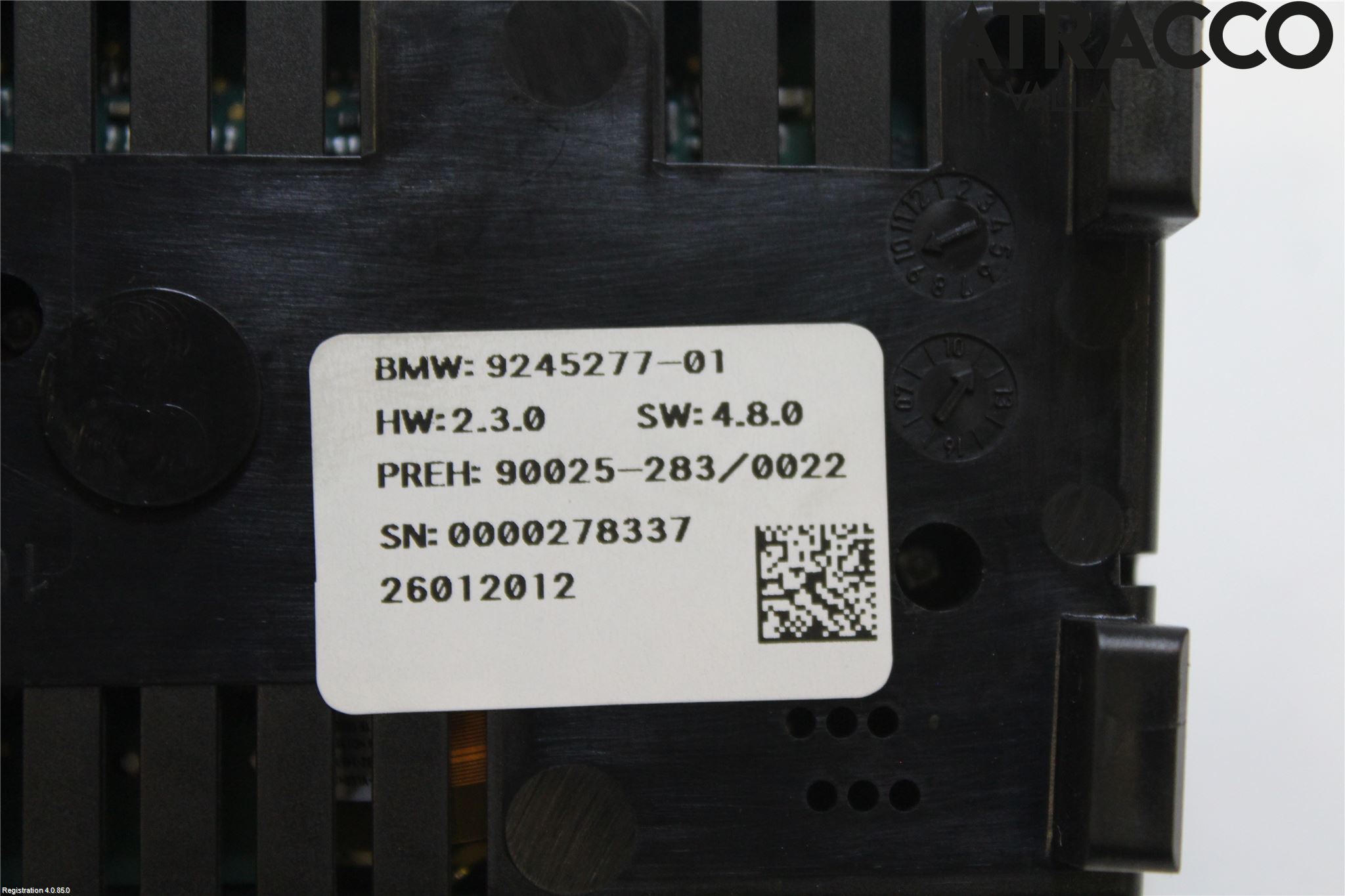 BMW 5 F10/F11/F18 09-17 Varme Ac Betjening-Display