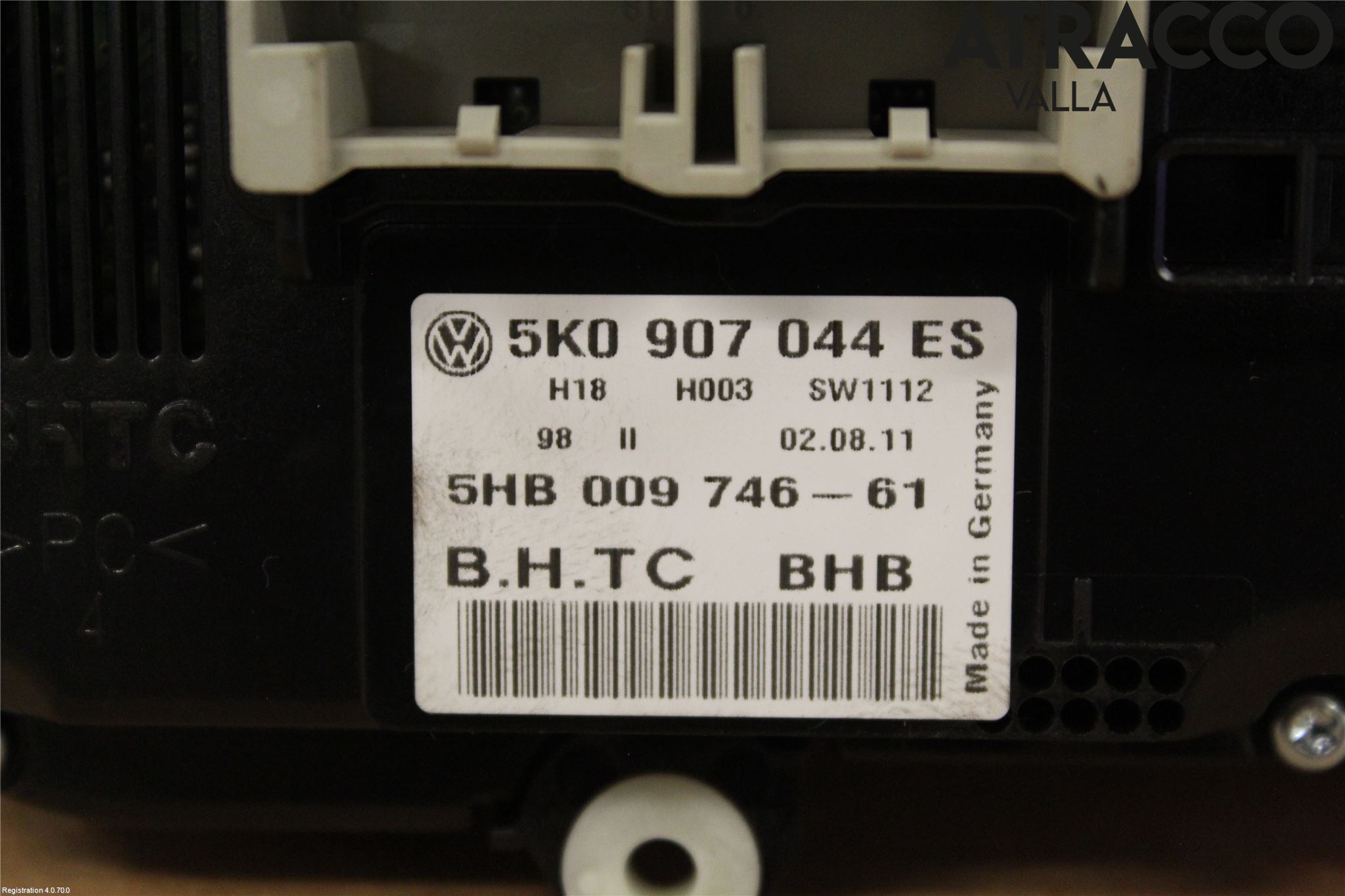 Volkswagen VW PASSAT 11-14 Varme Ac Betjening-Display
