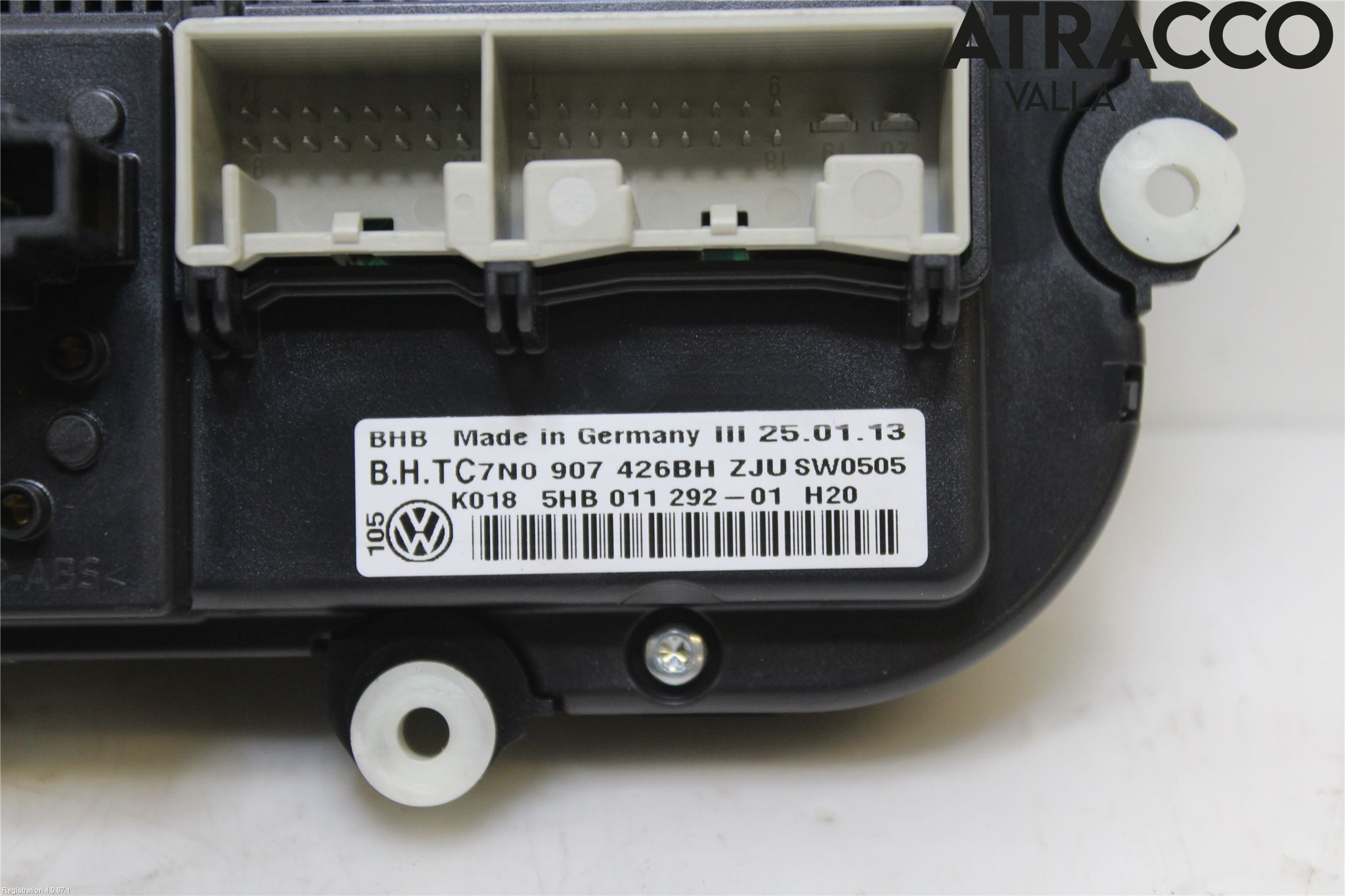 Volkswagen VW GOLF VI 09-13 Varme Ac Betjening-Display
