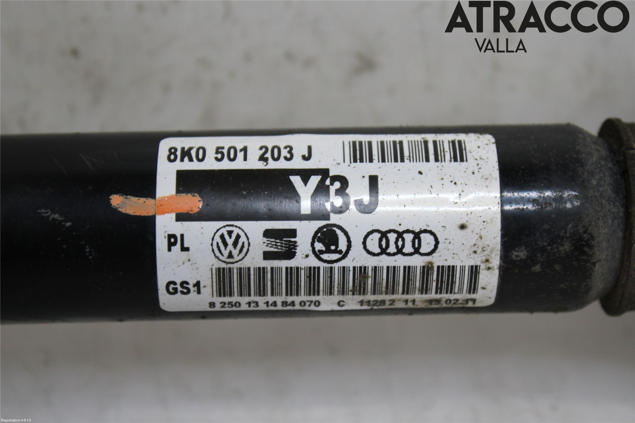 Audi A5 07-16 Drivaksel Bak Kompl Høyre