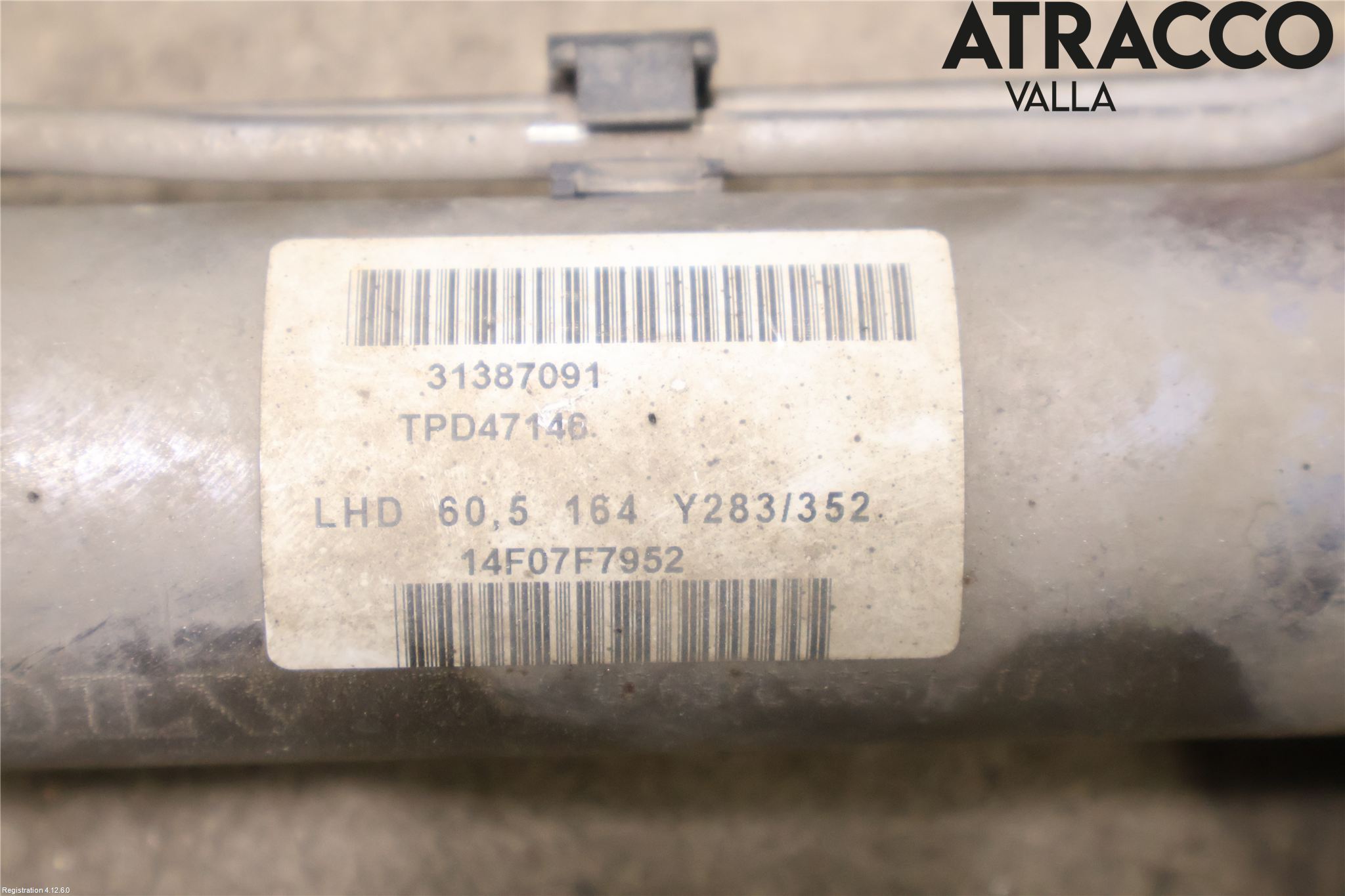 Volvo V60 14-18 Servo Snekke - Tannstang