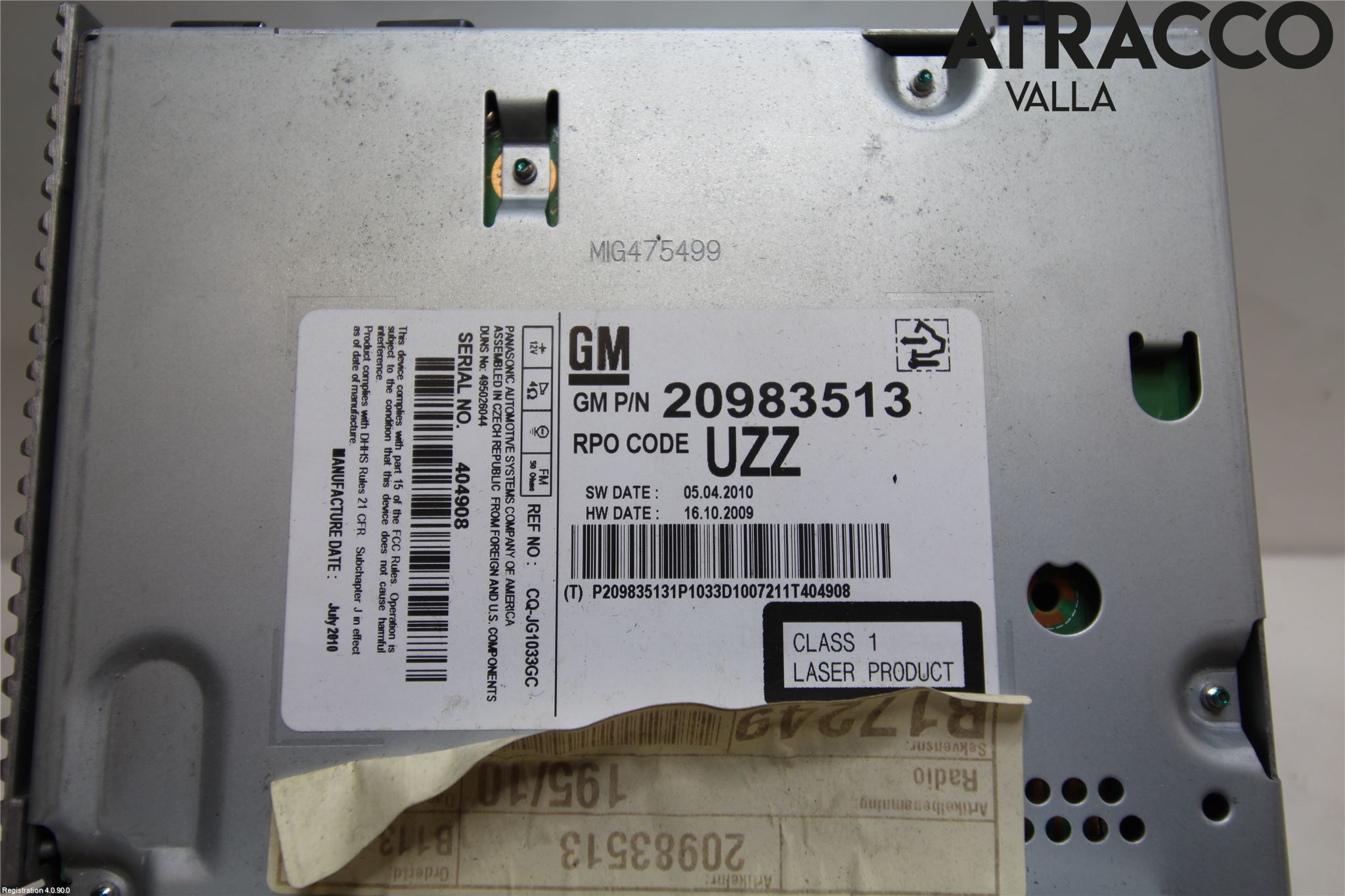 Saab 9-5 10-12 Stereo Radio Med Cd