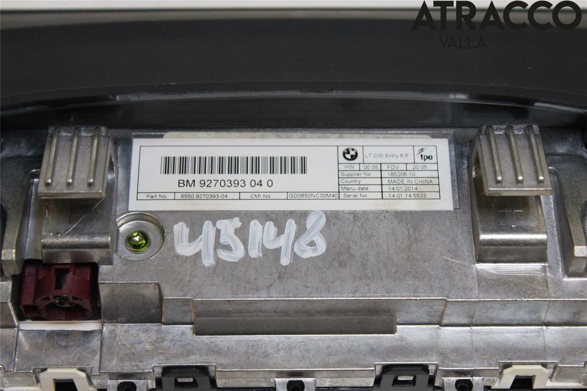 BMW 3 GT F34 13-19 Multifunktionsdisplay