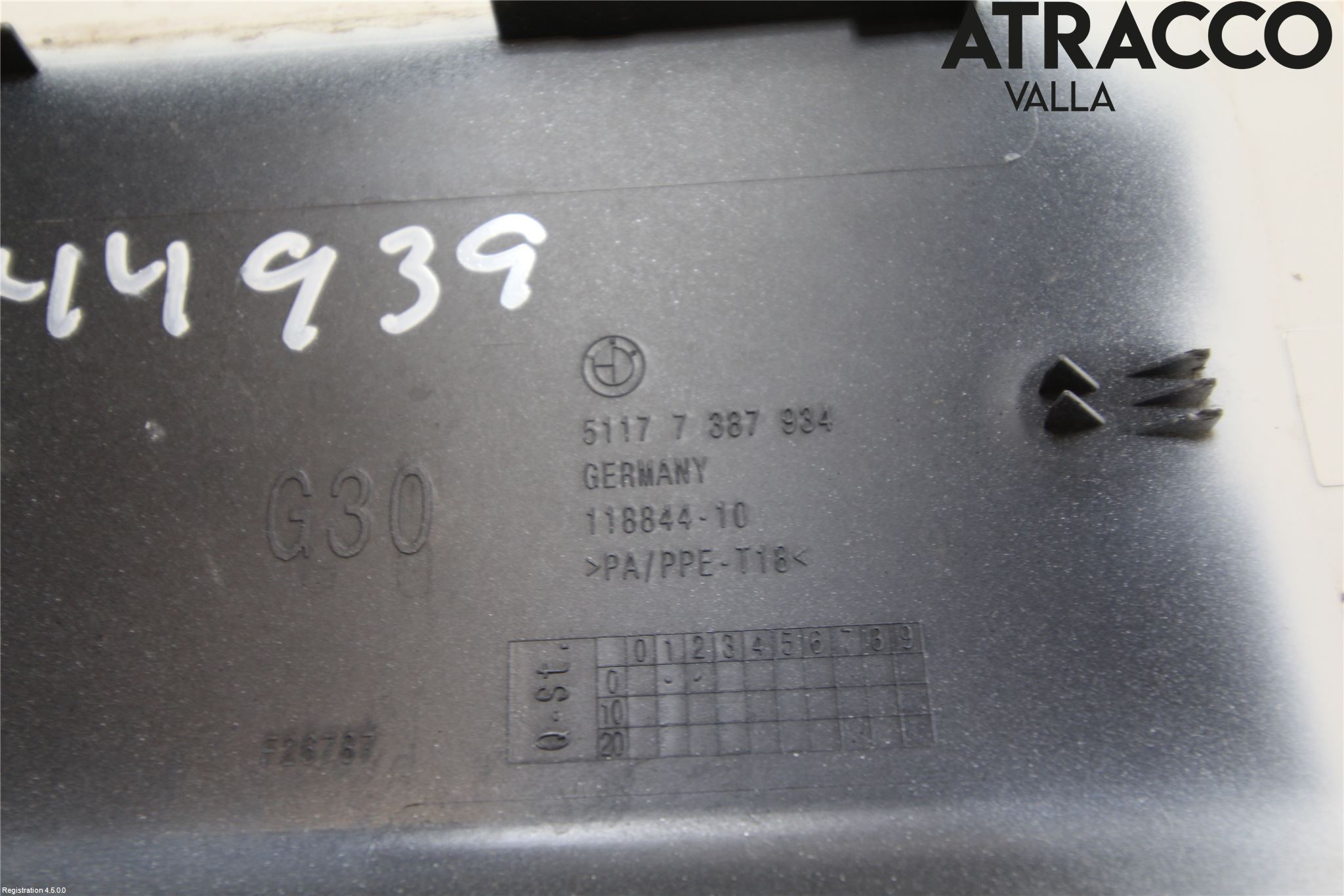 BMW 5 G30/G31/F90 17-23 Drivstoff Tankluke