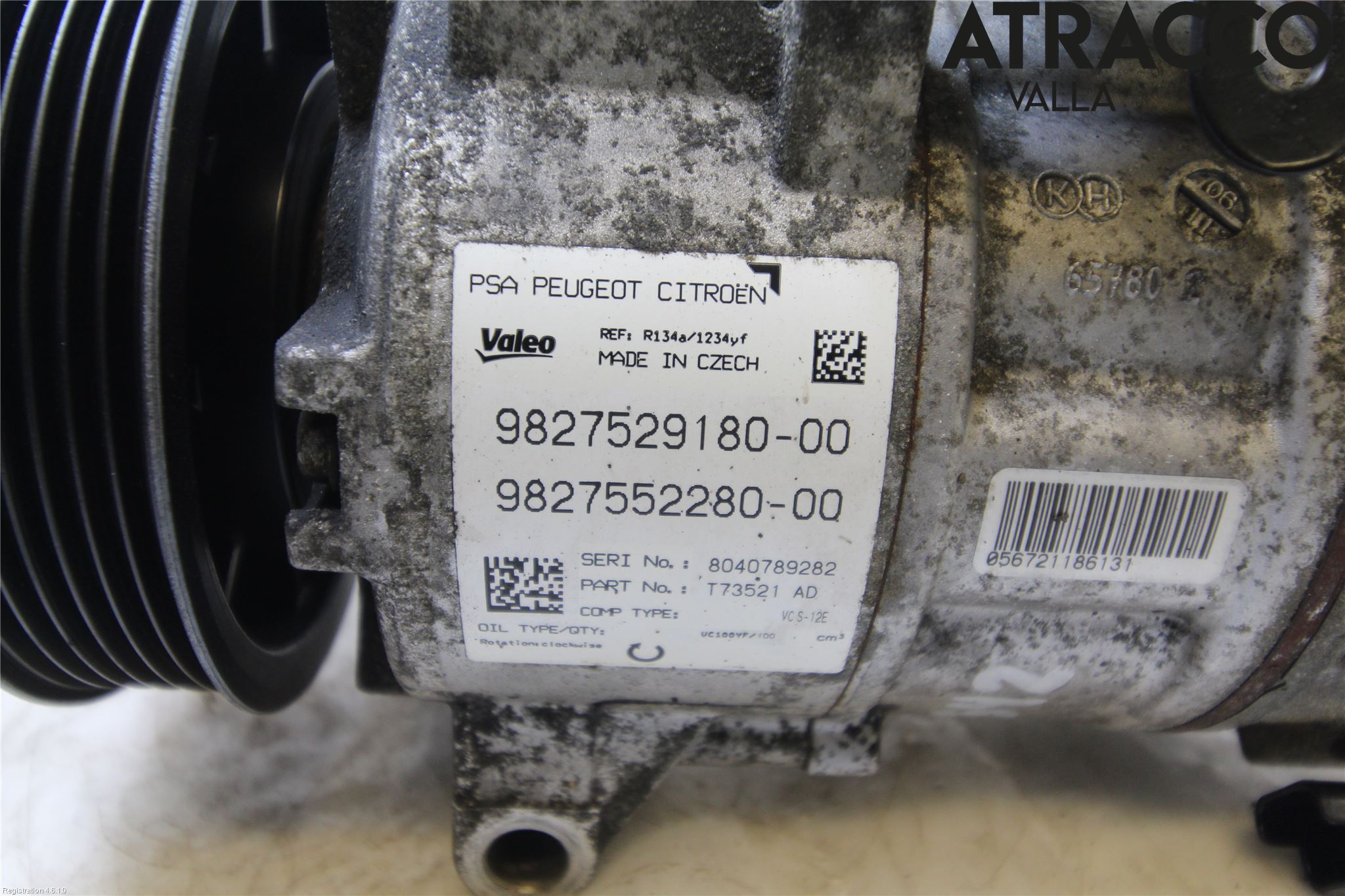 Peugeot 3008 17-24 Varme Ac Kompressor