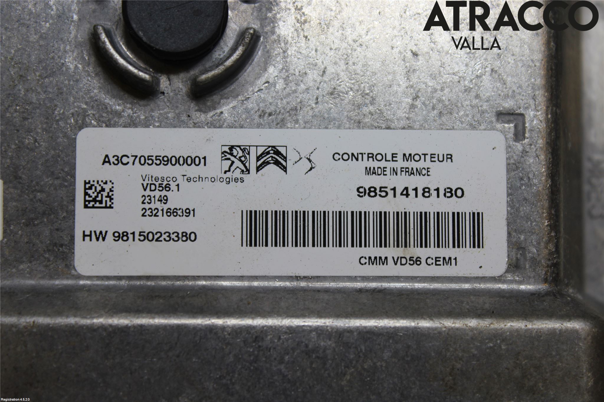 Citroen COTROEN C3 17-24 Styreenhet Innsprøytning