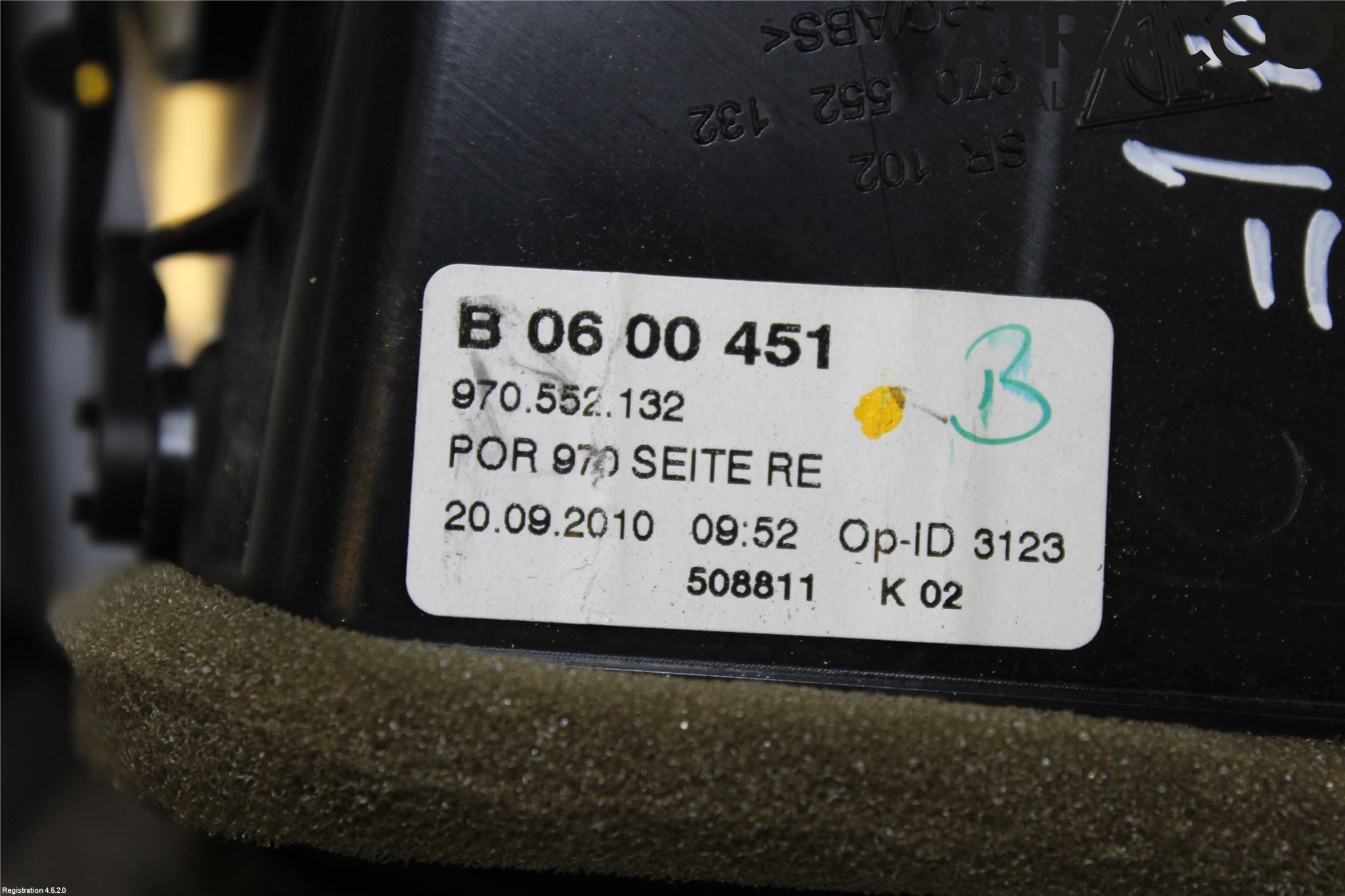 Porsche PANAMERA 09- Dashbord Kanal - Dyse