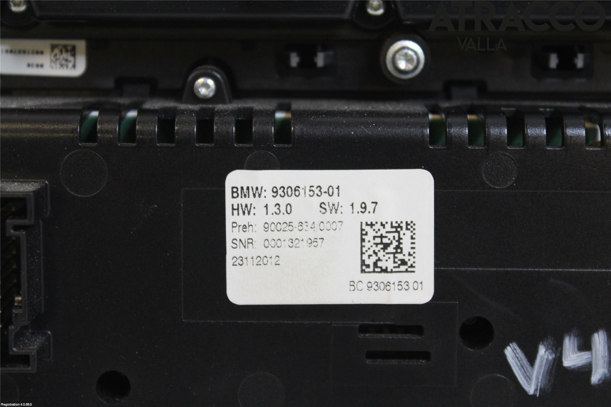 BMW 5 F10/F11/F18 09-17 Varme Ac Betjening-Display