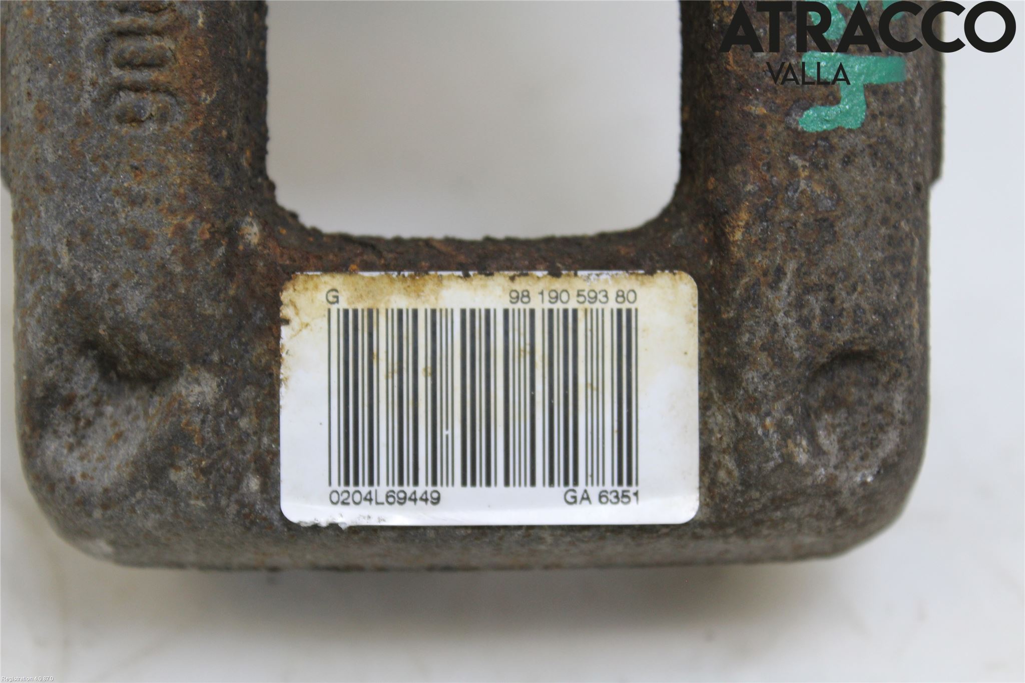 Peugeot PARTNER/E-PARTNER 19- Bremsecaliper Bak Venstre