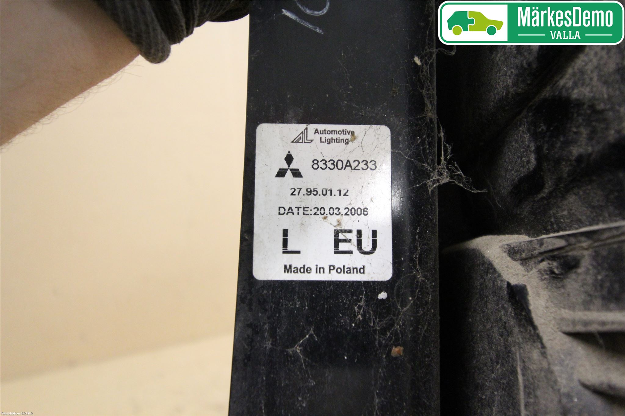 Mitsubishi COLT   04-08 Baklykt Venstre
