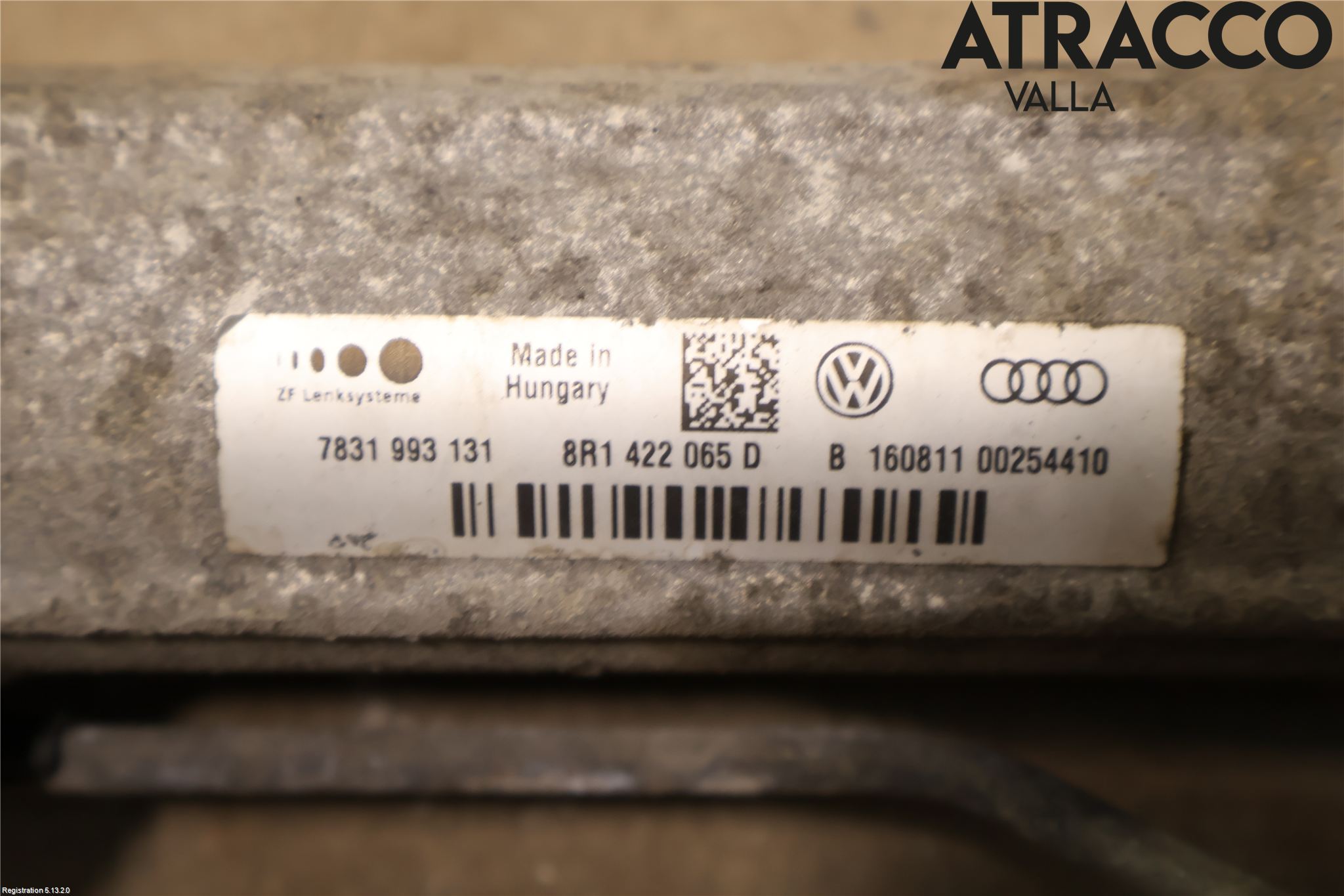 Audi Q5 09-16 Servo Snekke - Tannstang