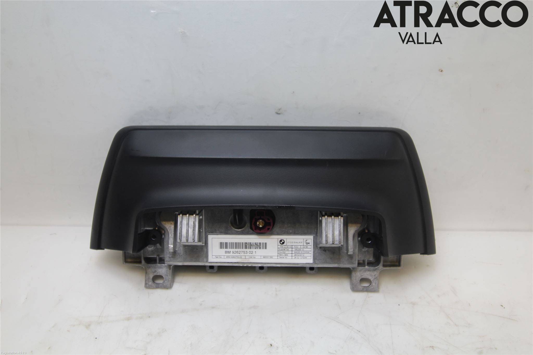 BMW 3 F30/F31/F80 12-19 Instr Skjerm Dvd-Gps-Ac-Tlf