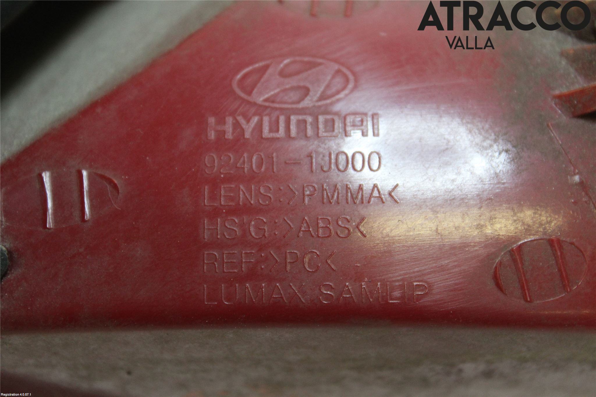 Hyundai i20 PB 09-14 Baklykt Venstre