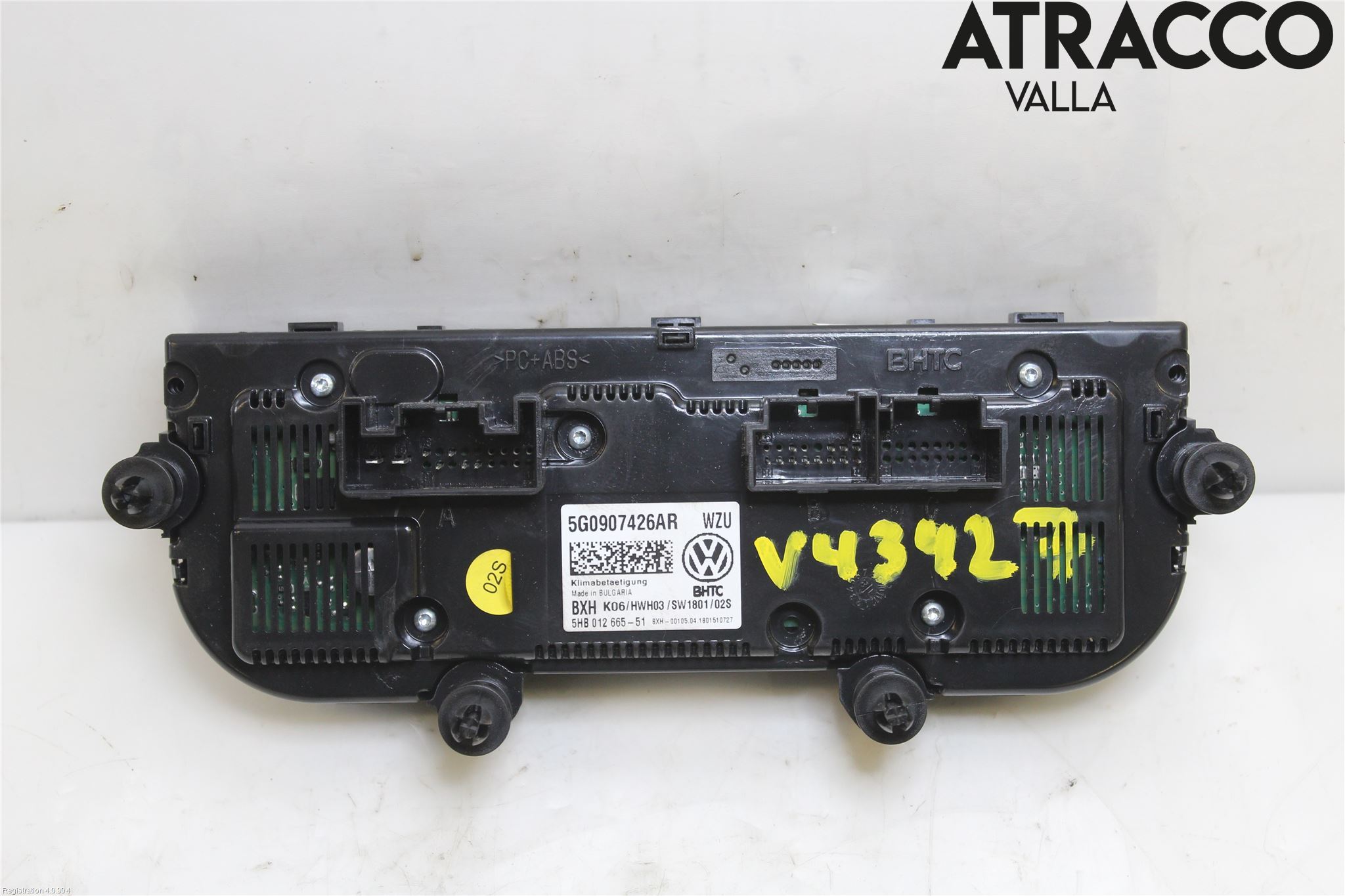 Volkswagen VW GOLF / E-GOLF VII 13-20 Varme Ac Betjening-Display