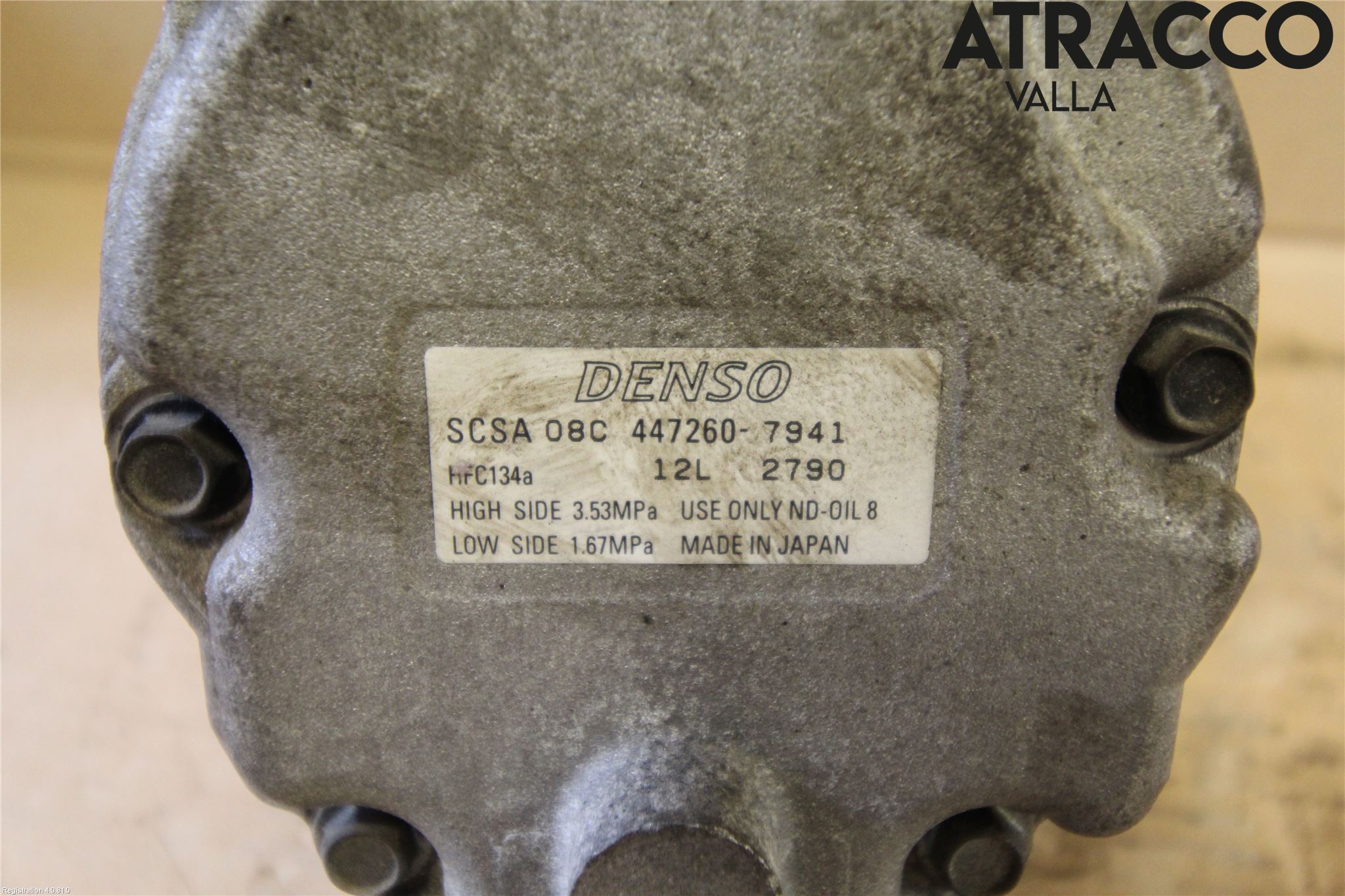 Subaru LEGACY 10-14 Varme Ac Kompressor