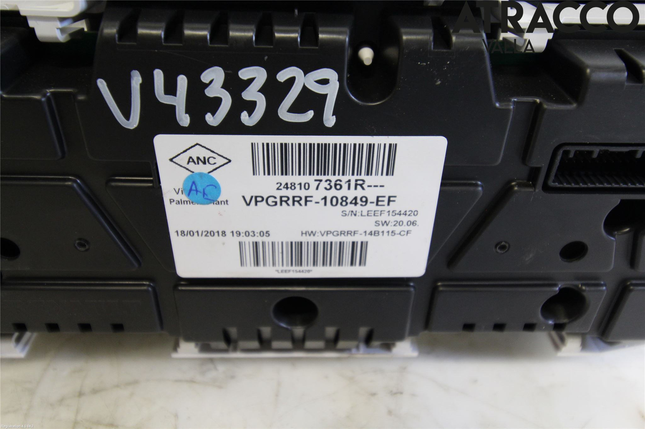 Renault CLIO IV 16-19 Instr Kombinert