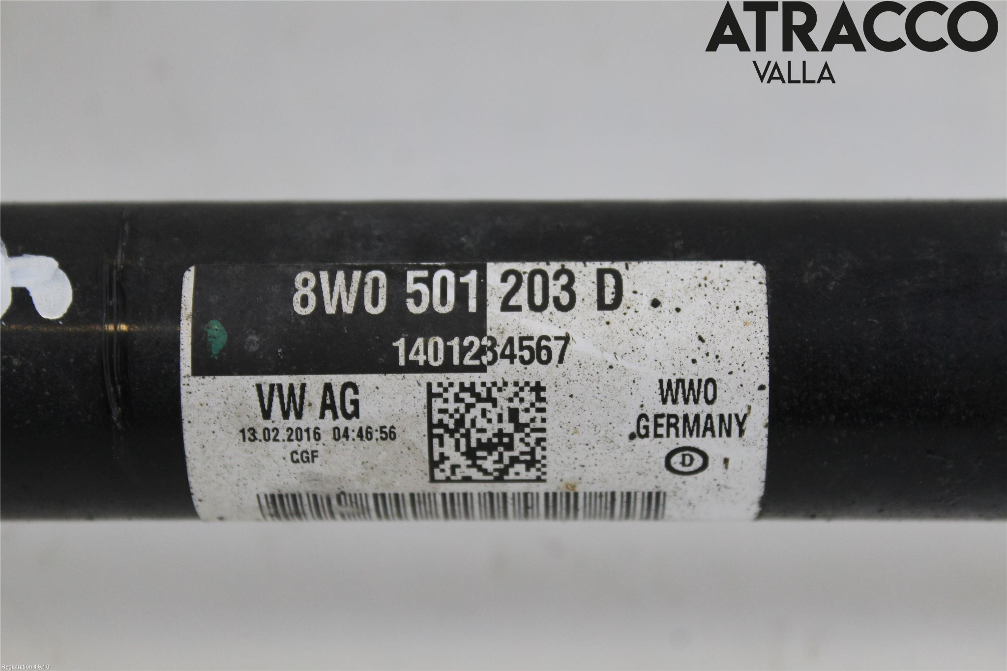 Audi A4/S4 B9 16-19 Drivaksel Bak Kompl Høyre