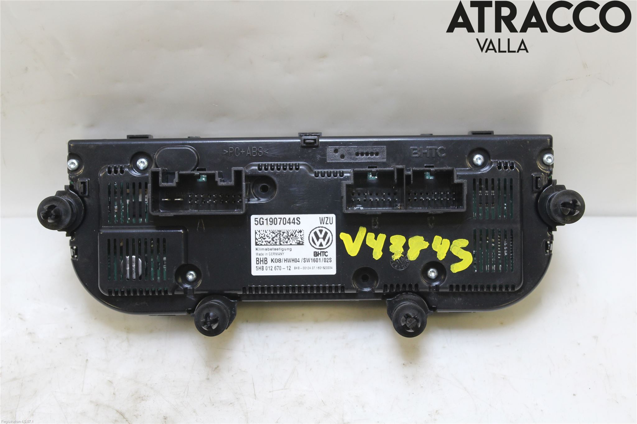 Volkswagen VW GOLF / E-GOLF VII 13-20 Varme Ac Betjening-Display