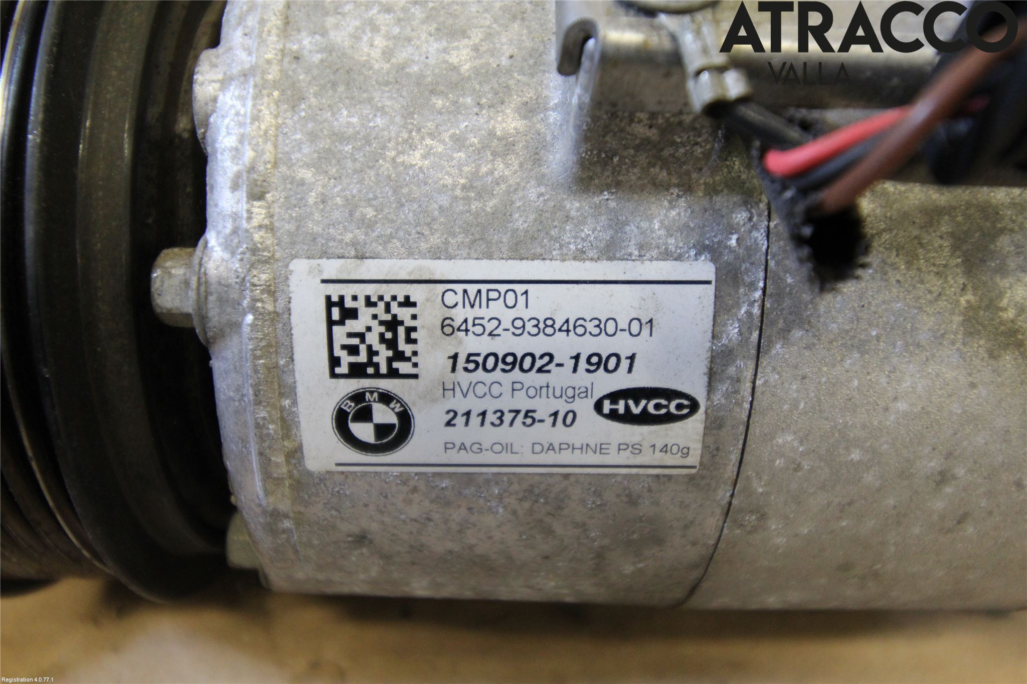 BMW 5 F10/F11/F18 09-17 Varme Ac Kompressor