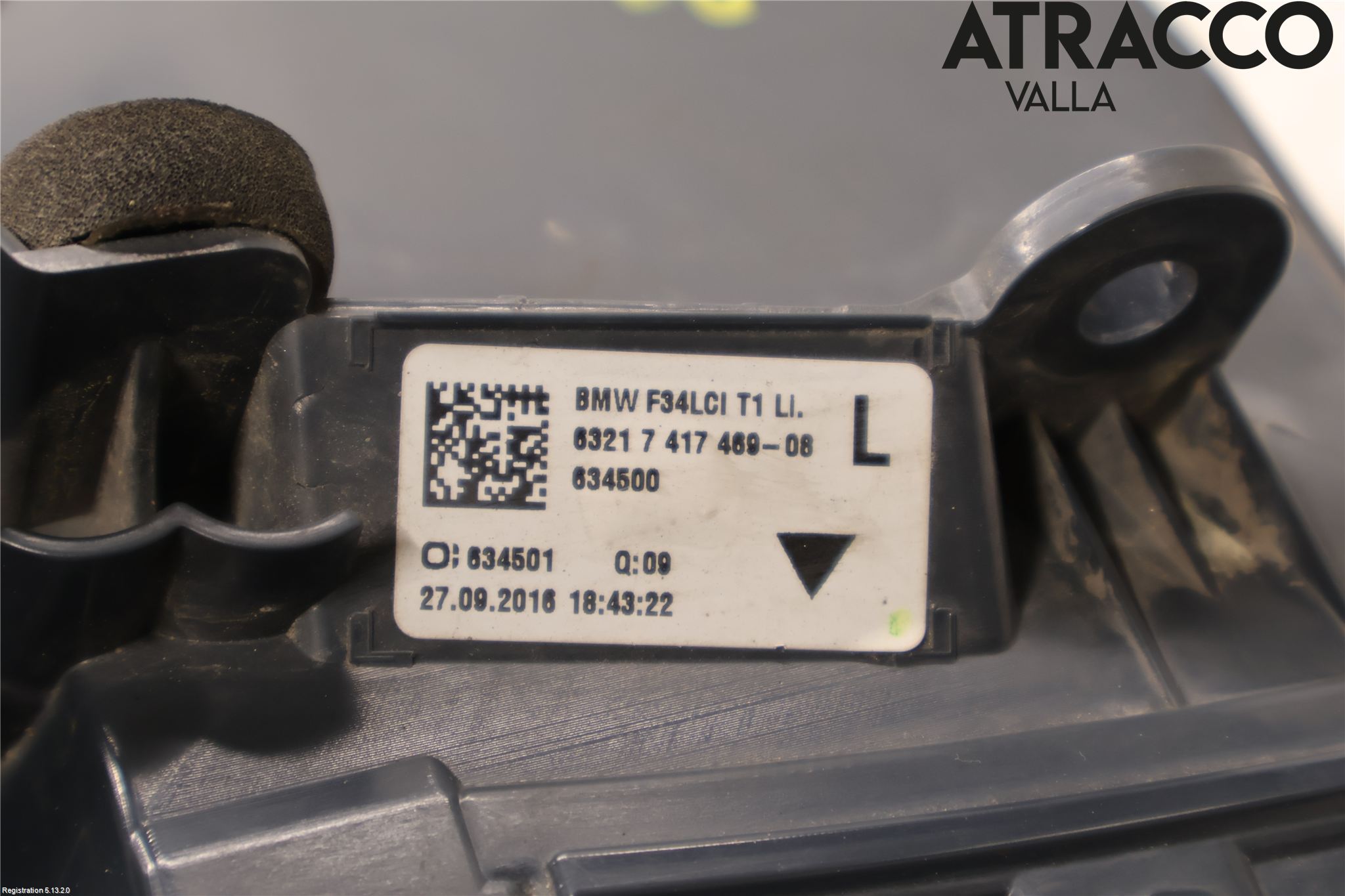BMW 3 GT F34 13-19 Baklykt Venstre