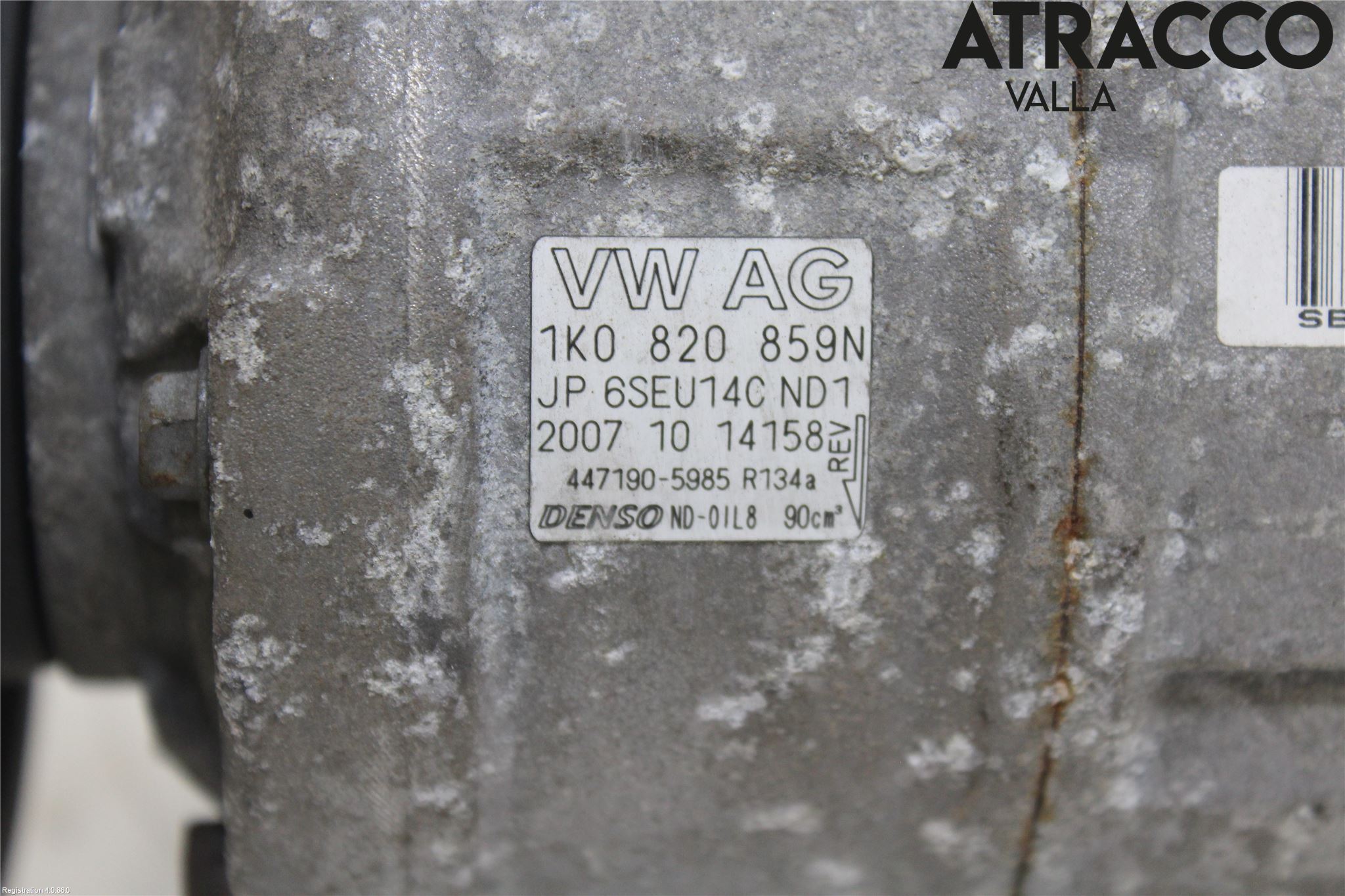 Volkswagen VW GOLF V 04-09 Varme Ac Kompressor